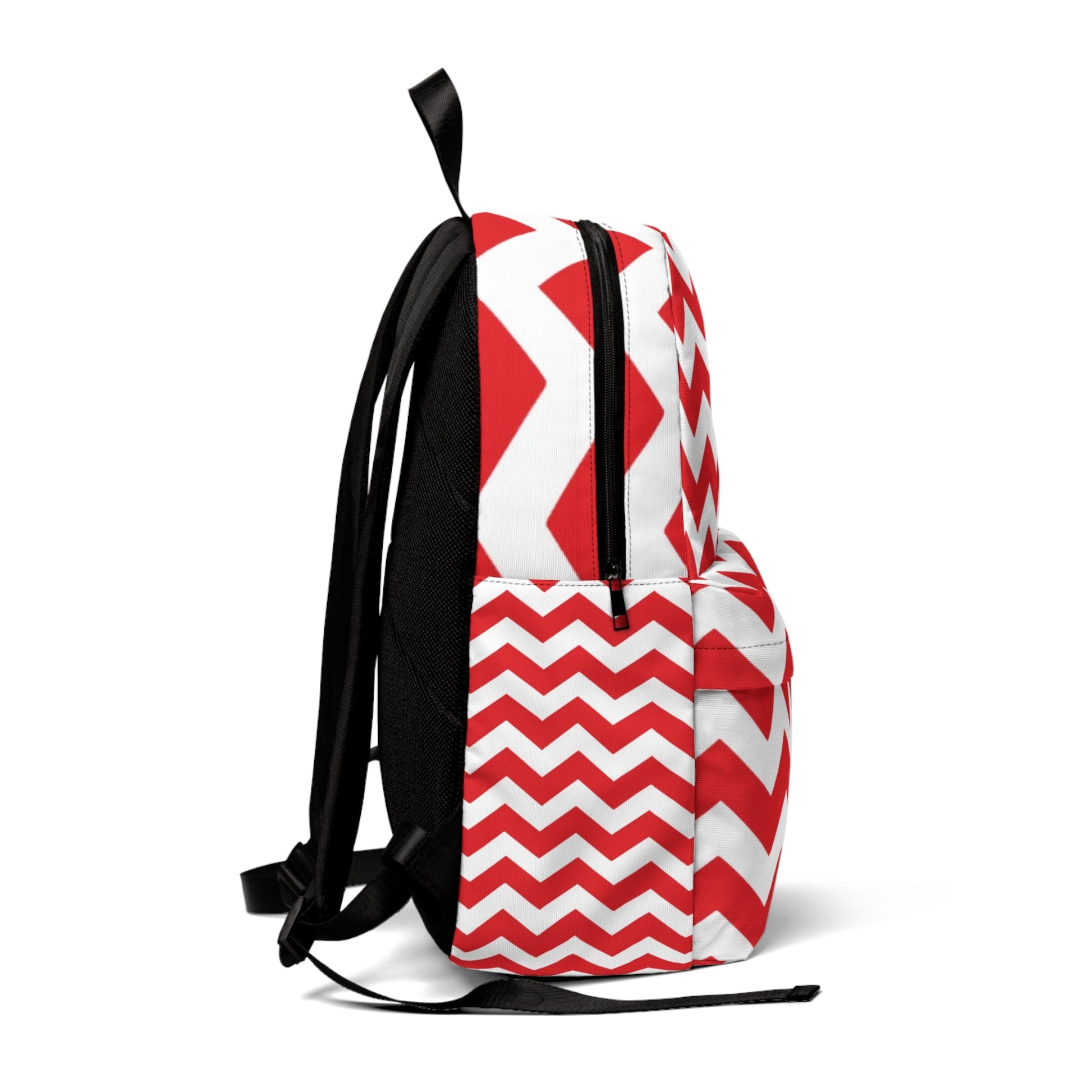 Red and White Chevron Backpack, Artsulli - Art is Long, Life is Short, Bags, , , , , , , 
