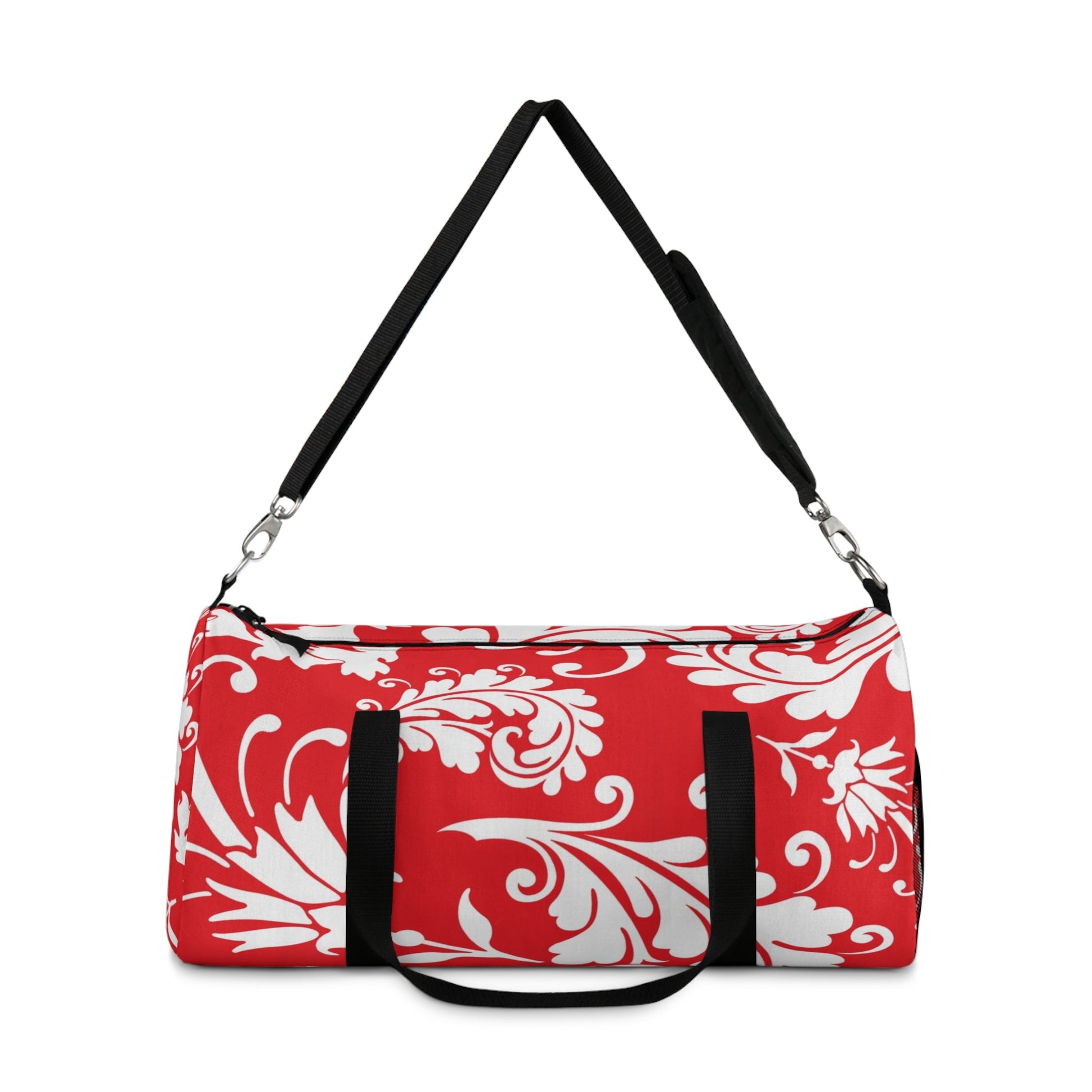 Red and White Damask Duffel Bag, Artsulli - Art is Long, Life is Short, Bags, , , , , , , 