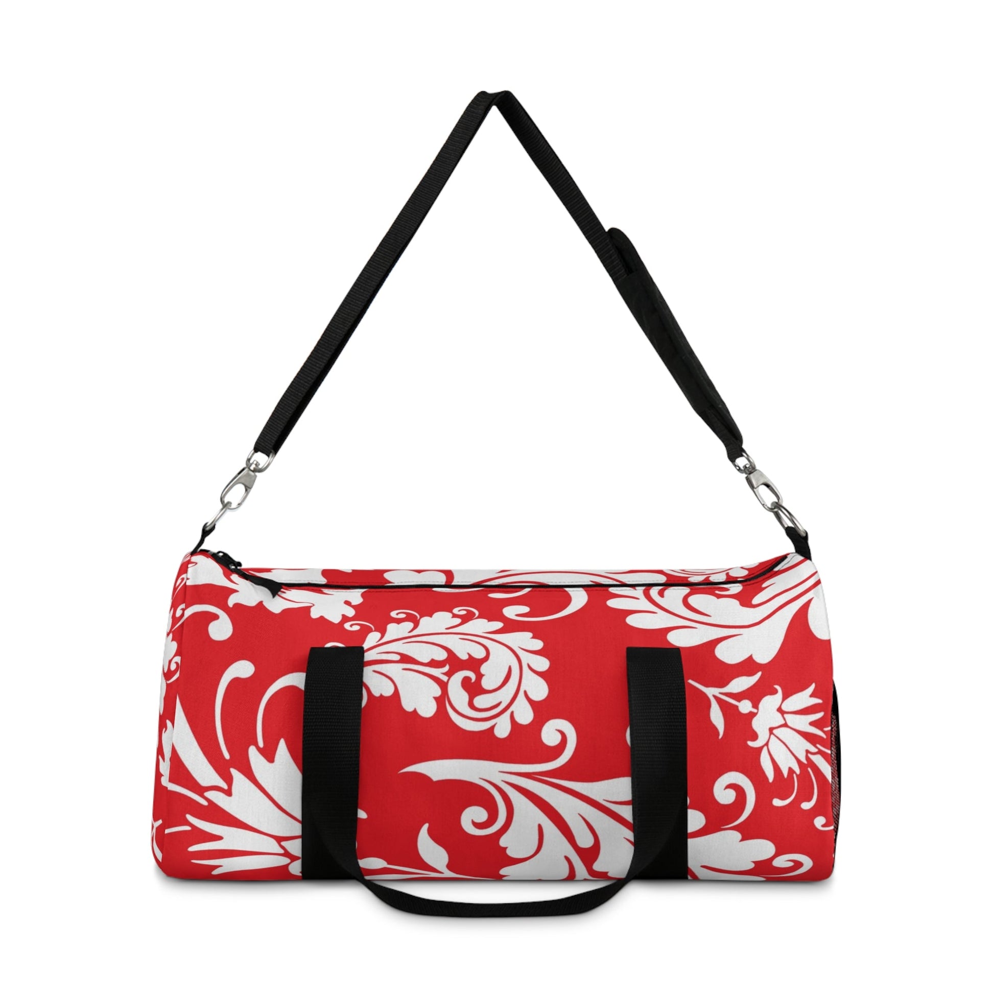 Red and White Damask Duffel Bag, Artsulli - Art is Long, Life is Short, Bags, , , , , , , 