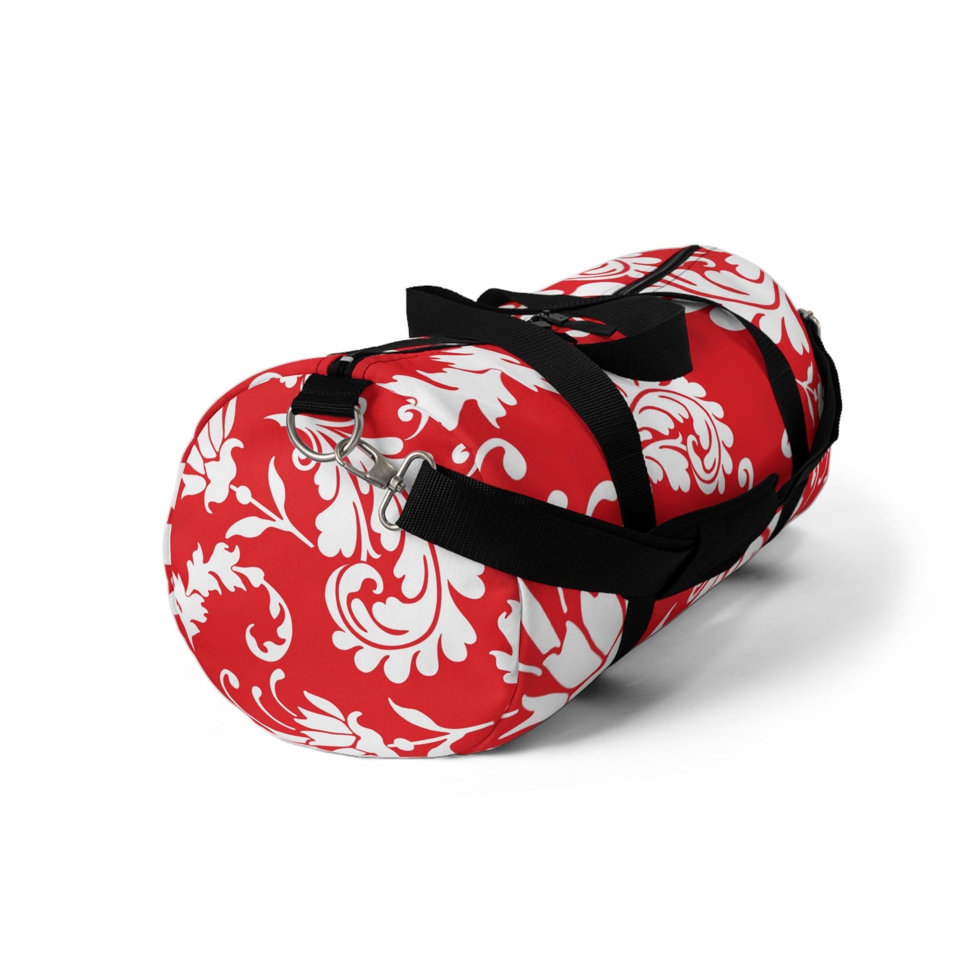 Red and White Damask Duffel Bag, Artsulli - Art is Long, Life is Short, Bags, , , , , , , 