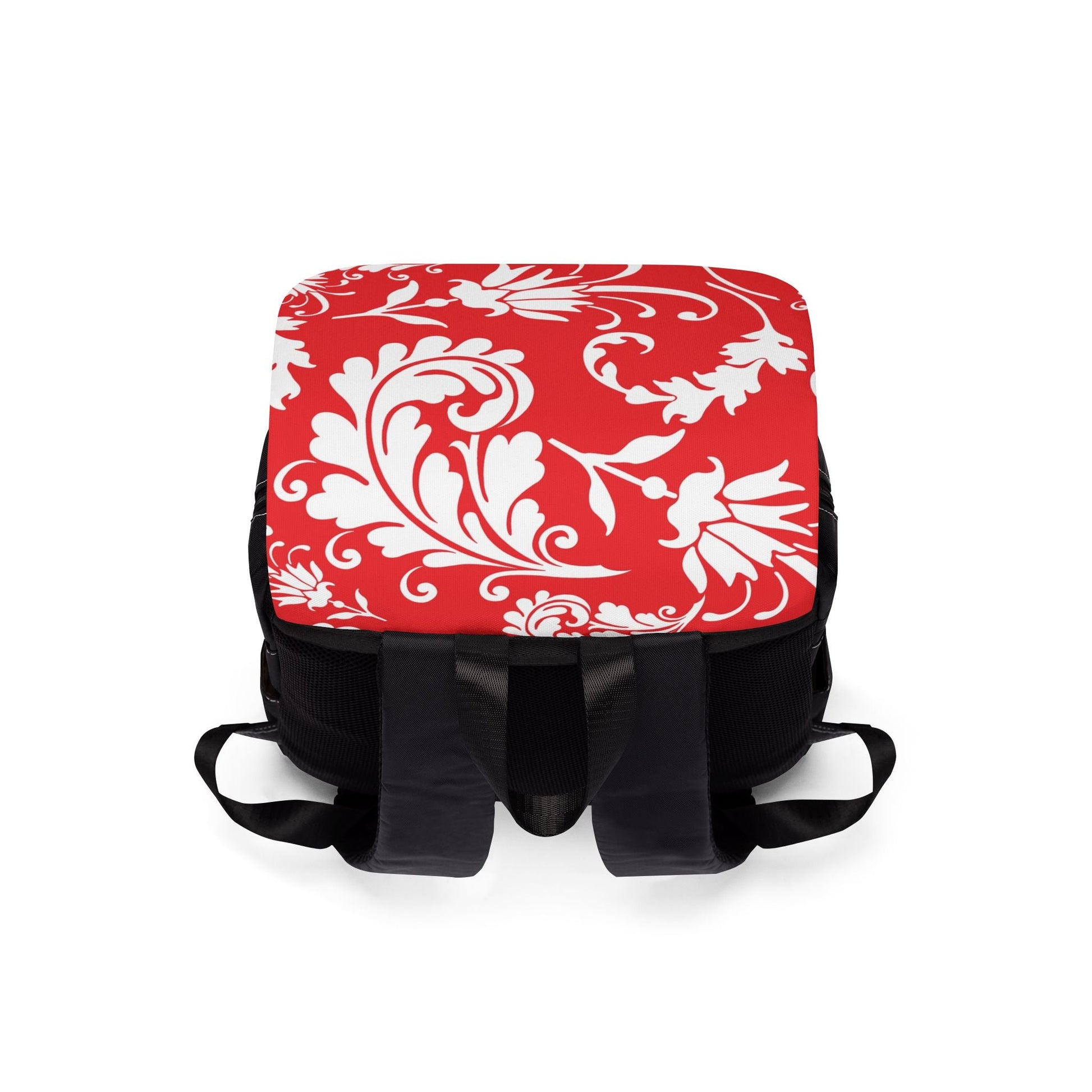 Red and White Floral Backpack, Artsulli - Art is Long, Life is Short, Bags, , , , , , , 