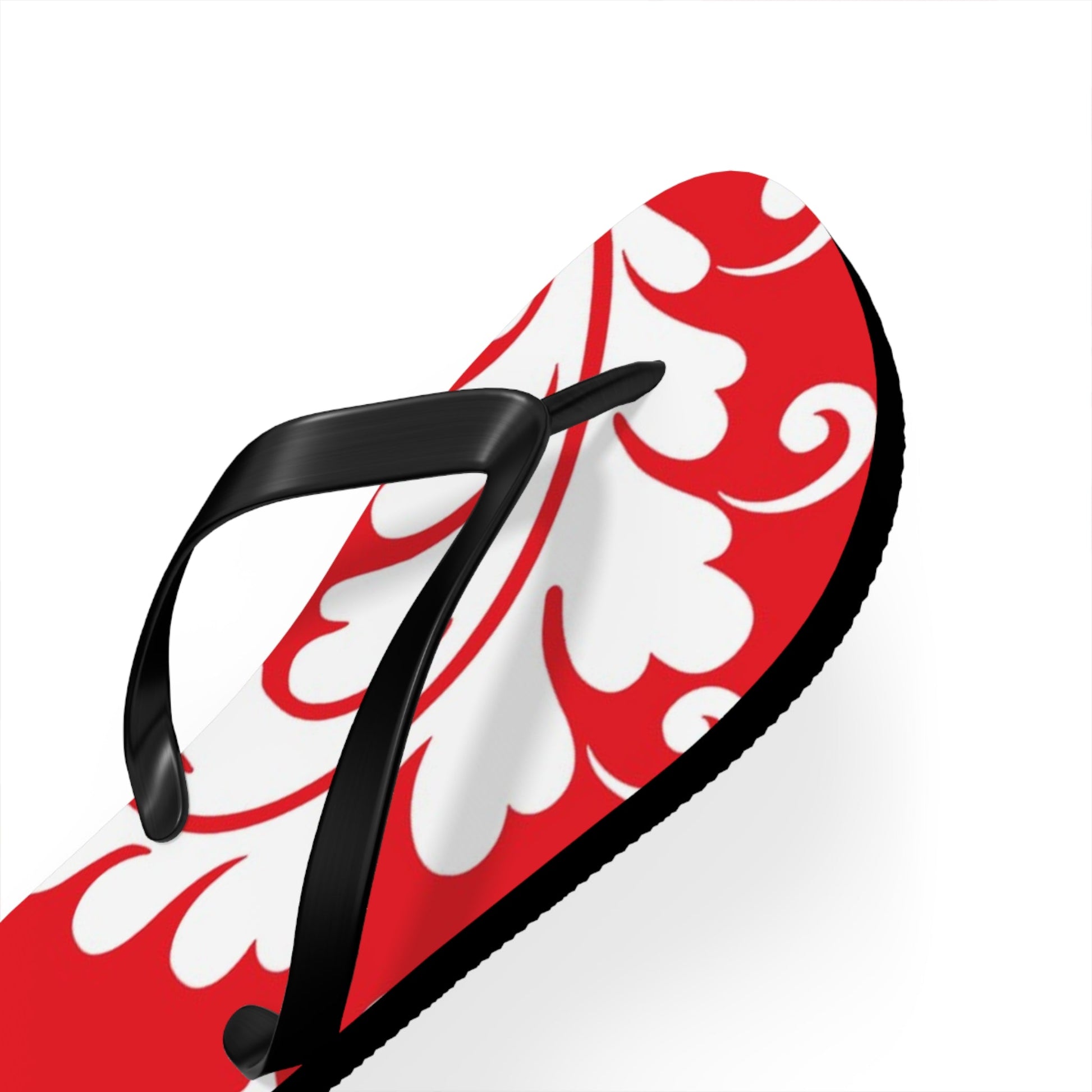 Red and White Patterned Flip Flops, Artsulli - Art is Long, Life is Short, Shoes, , , , , , , 