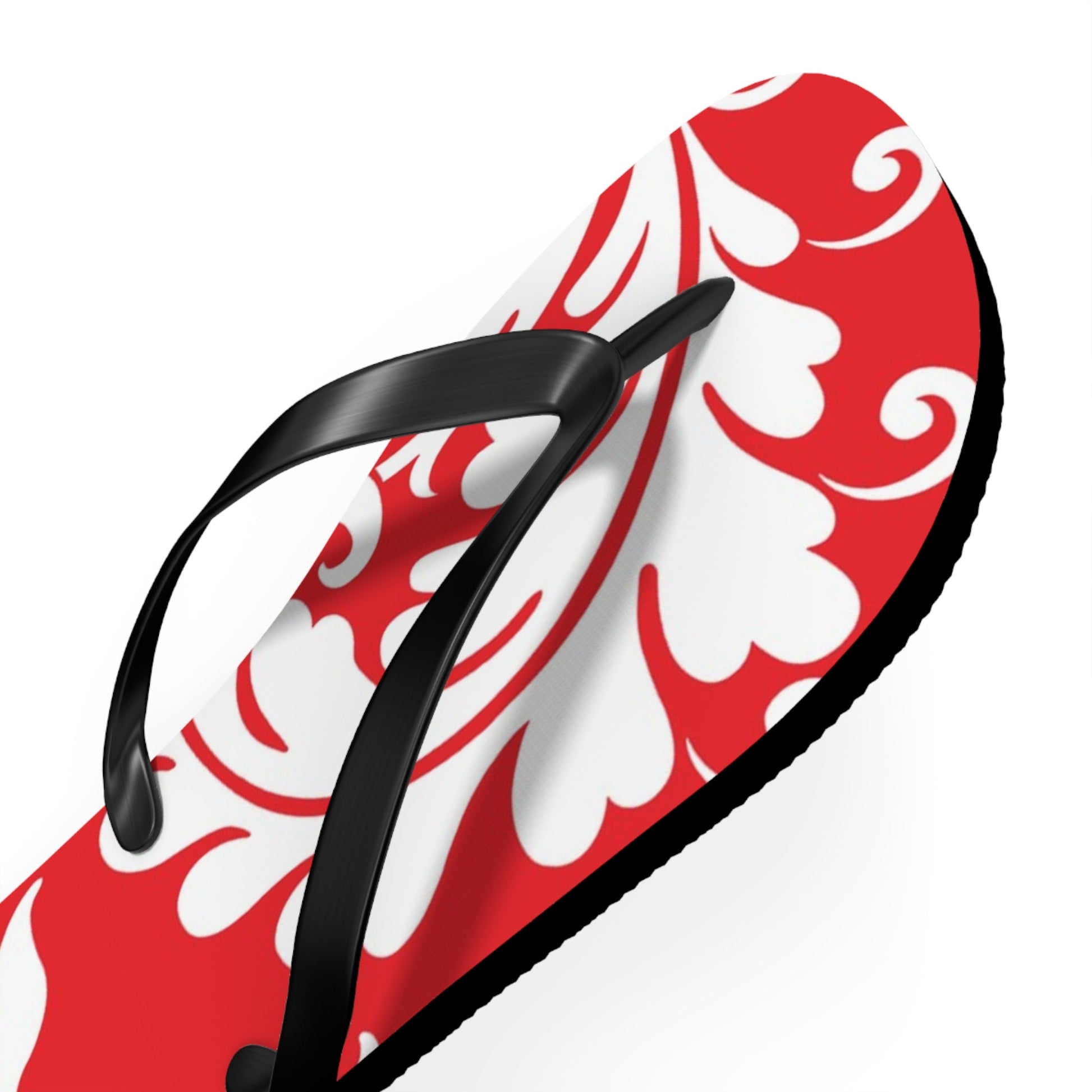Red and White Patterned Flip Flops, Artsulli - Art is Long, Life is Short, Shoes, , , , , , , 