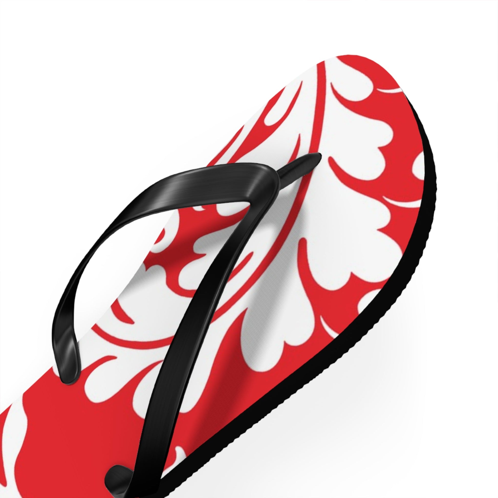 Red and White Patterned Flip Flops, Artsulli - Art is Long, Life is Short, Shoes, , , , , , , 