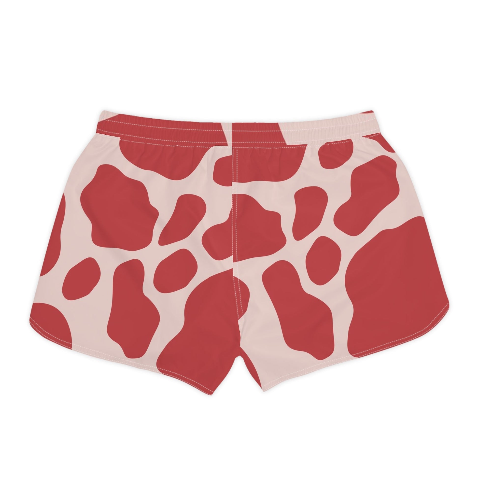 Red Cow Print Athletic Shorts, Artsulli - Art is Long, Life is Short, All Over Prints, , , , , , , 