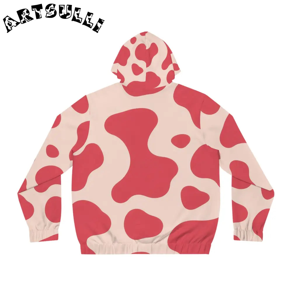 JAKKOUTTHEBXX Cow Illustration Printed Zip Hoodie 2025
