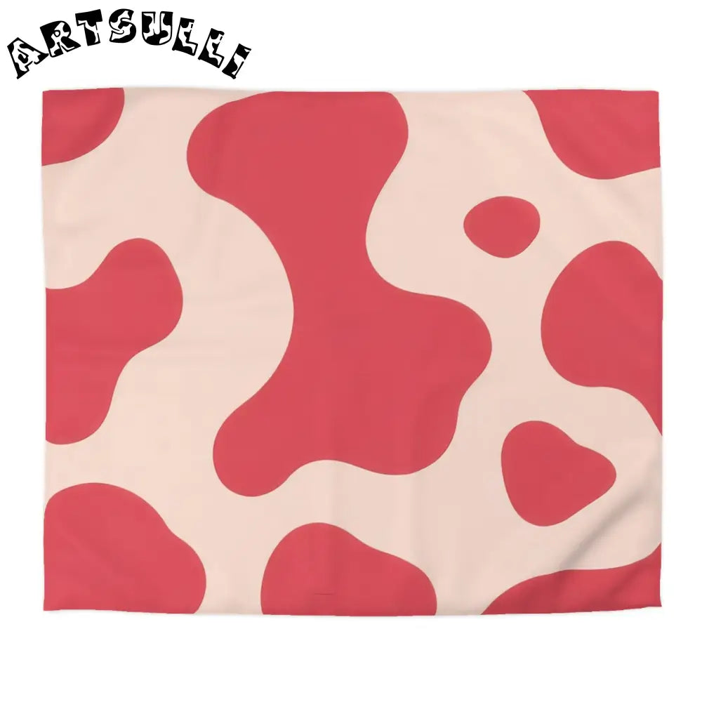 JAKKOUTTHEBXX Red Cow Art Printed Duvet Cover 2025