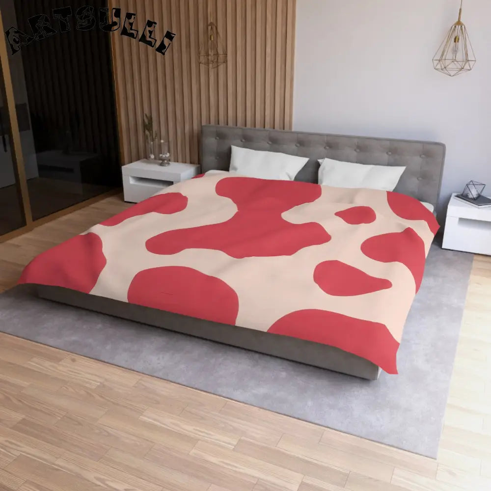 JAKKOUTTHEBXX Red Cow Art Printed Duvet Cover 2025
