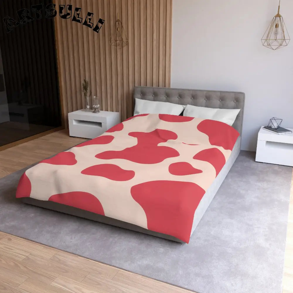JAKKOUTTHEBXX Red Cow Art Printed Duvet Cover 2025