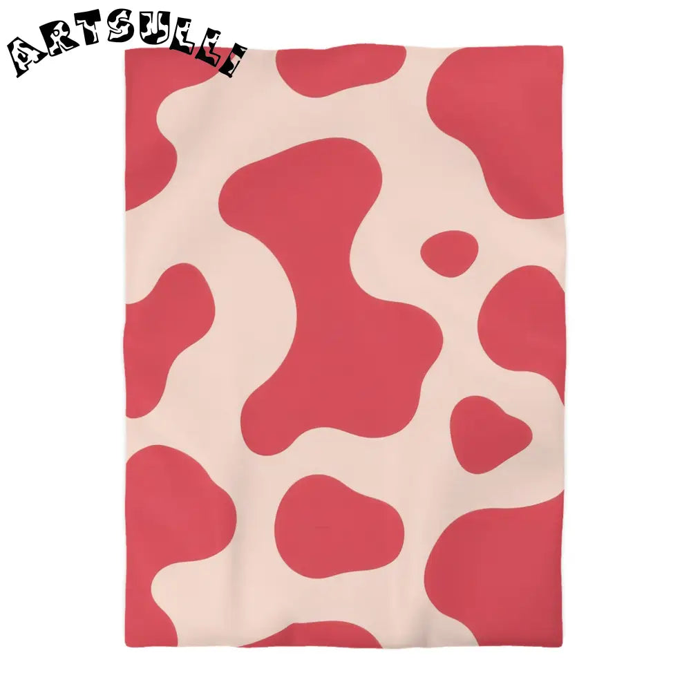 JAKKOUTTHEBXX Red Cow Art Printed Duvet Cover 2025