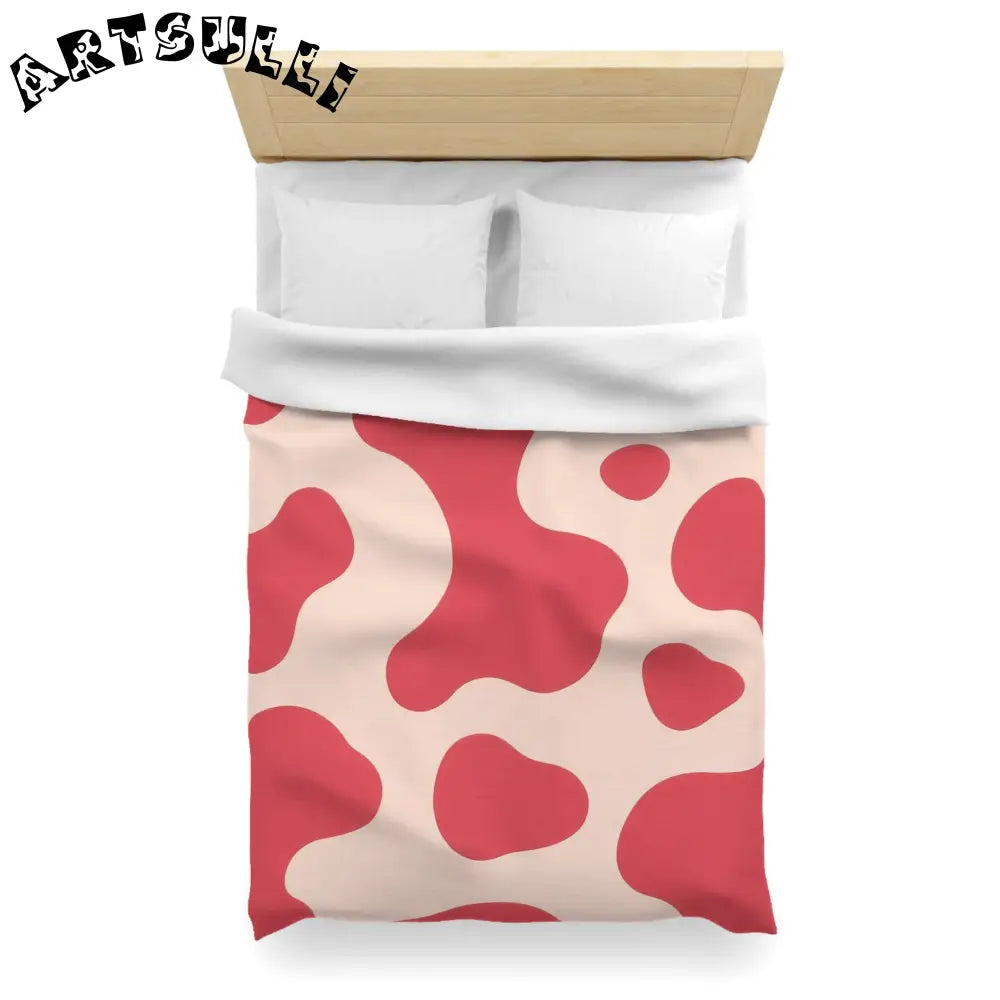 JAKKOUTTHEBXX Red Cow Art Printed Duvet Cover 2025