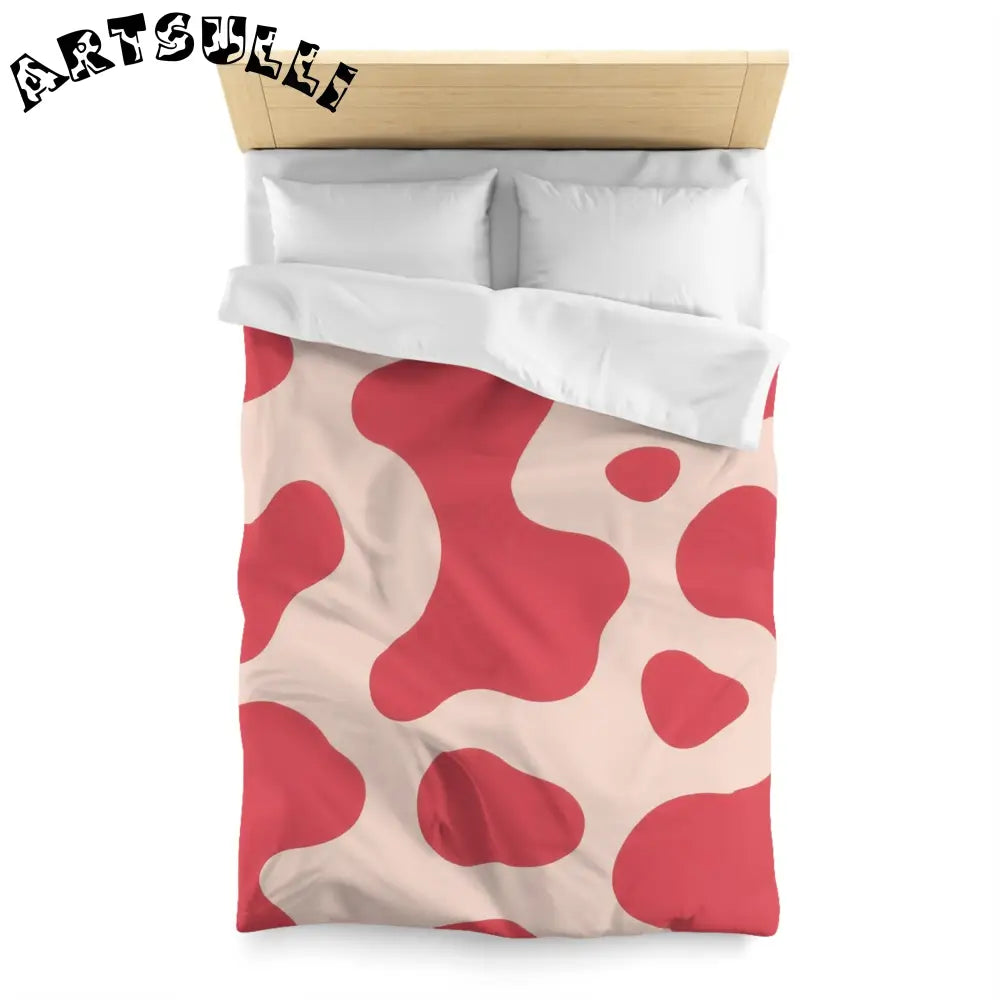 JAKKOUTTHEBXX Red Cow Art Printed Duvet Cover 2025