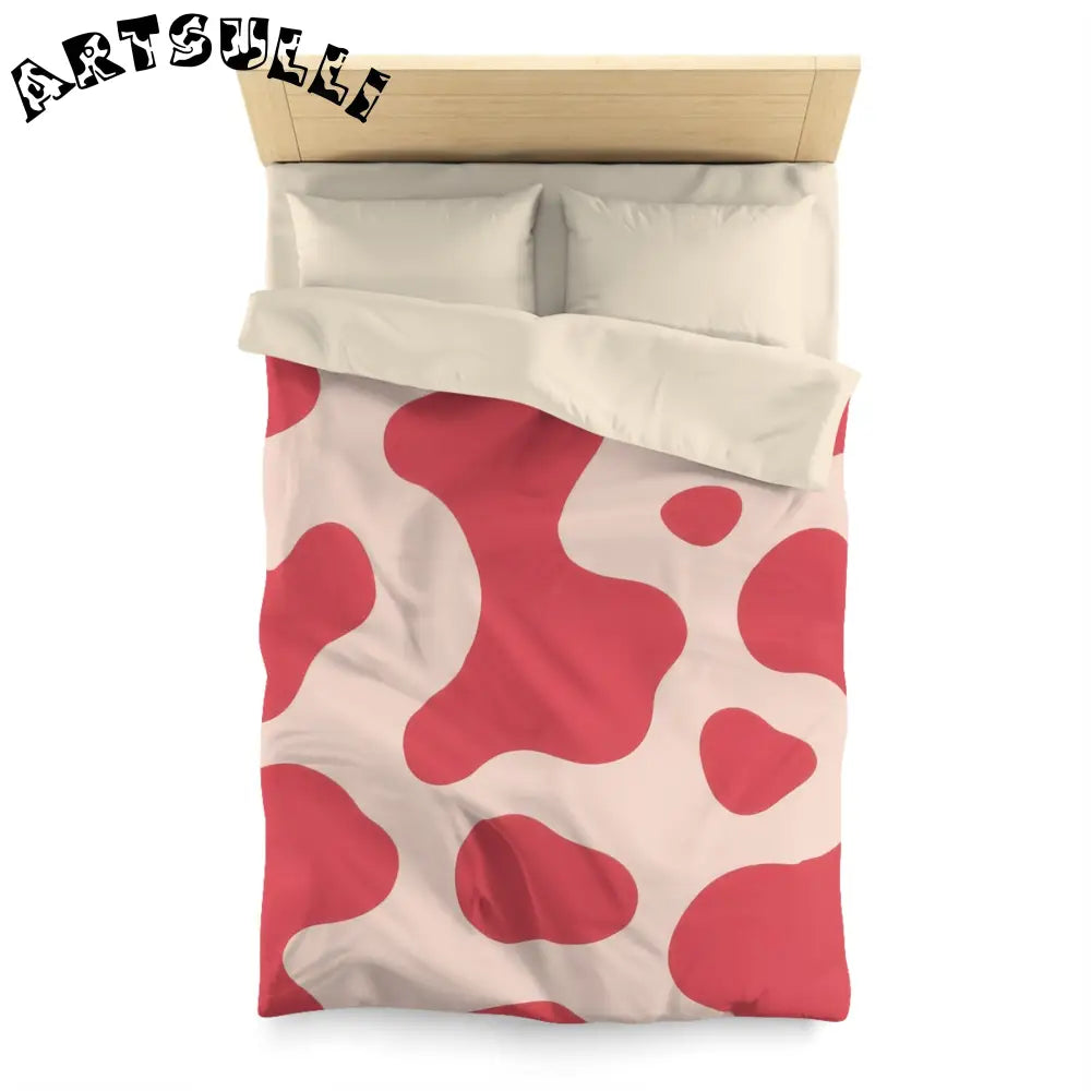 JAKKOUTTHEBXX Red Cow Art Printed Duvet Cover 2025