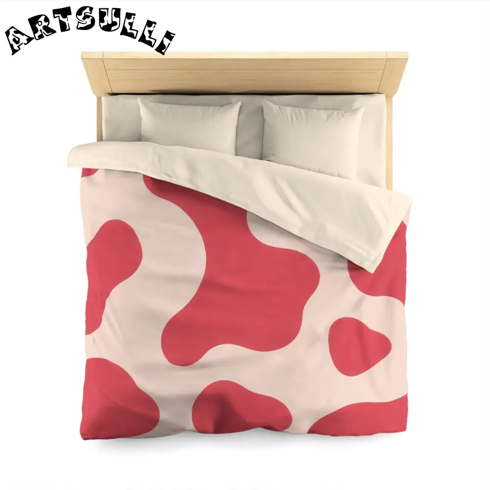 JAKKOUTTHEBXX Red Cow Art Printed Duvet Cover 2025