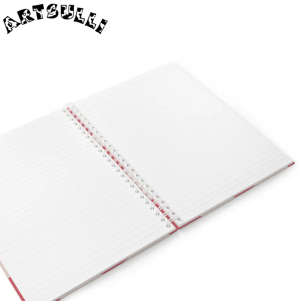 JAKKOUTTHEBXX Pink Cow Art Printed Wide-Ruled Spiral Notebook 2025
