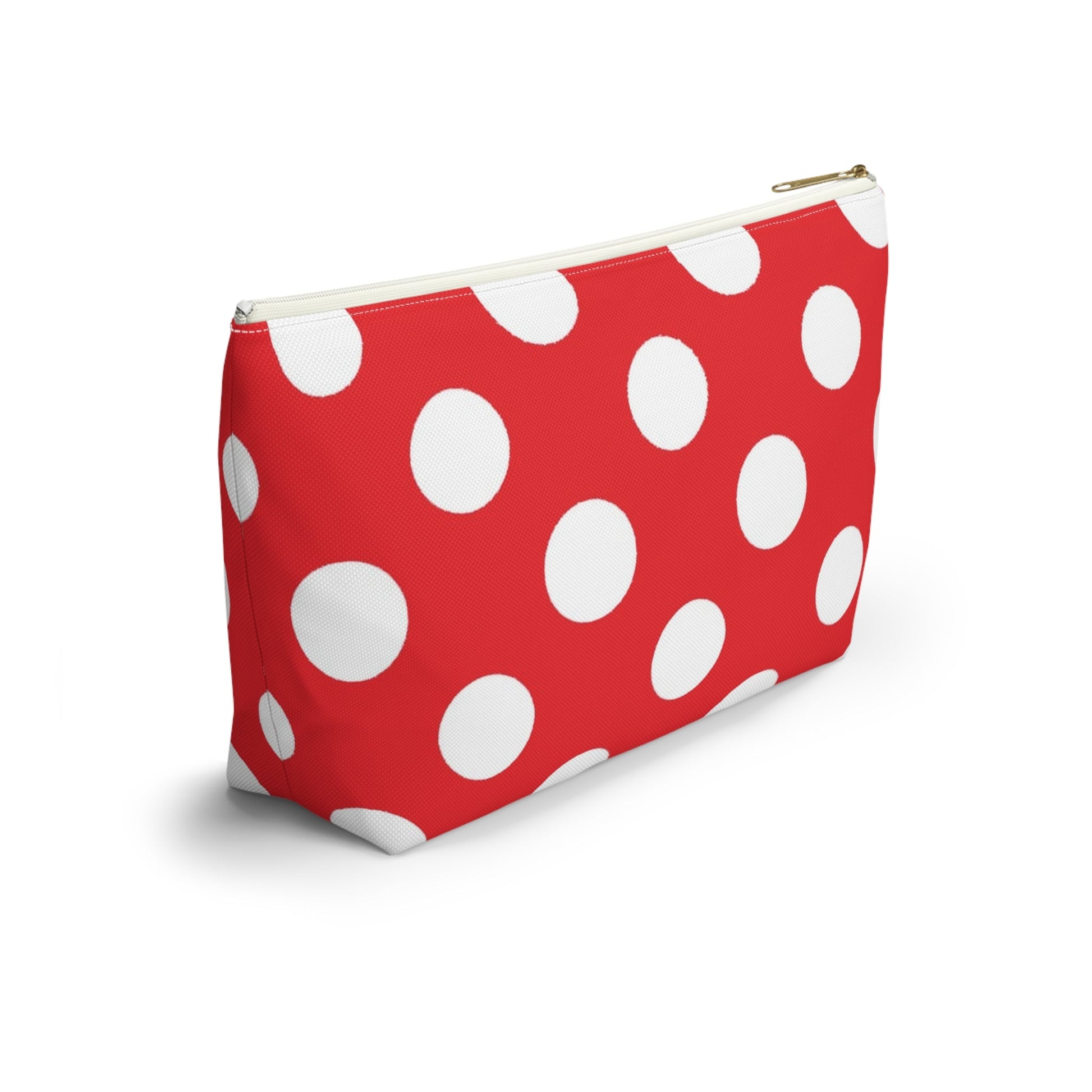 Red Polka Dot Accessory Pouch, Artsulli - Art is Long, Life is Short, Bags, , , , , , , 