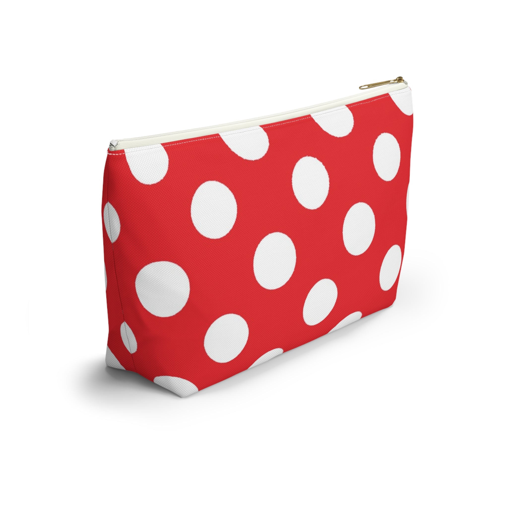 Red Polka Dot Accessory Pouch, Artsulli - Art is Long, Life is Short, Bags, , , , , , , 