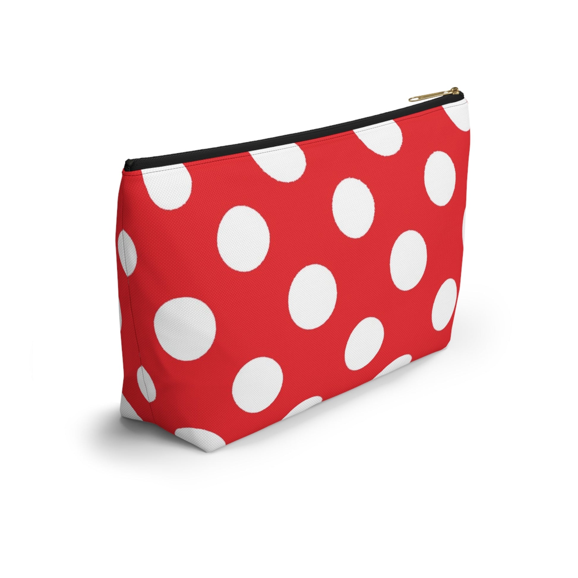 Red Polka Dot Accessory Pouch, Artsulli - Art is Long, Life is Short, Bags, , , , , , , 