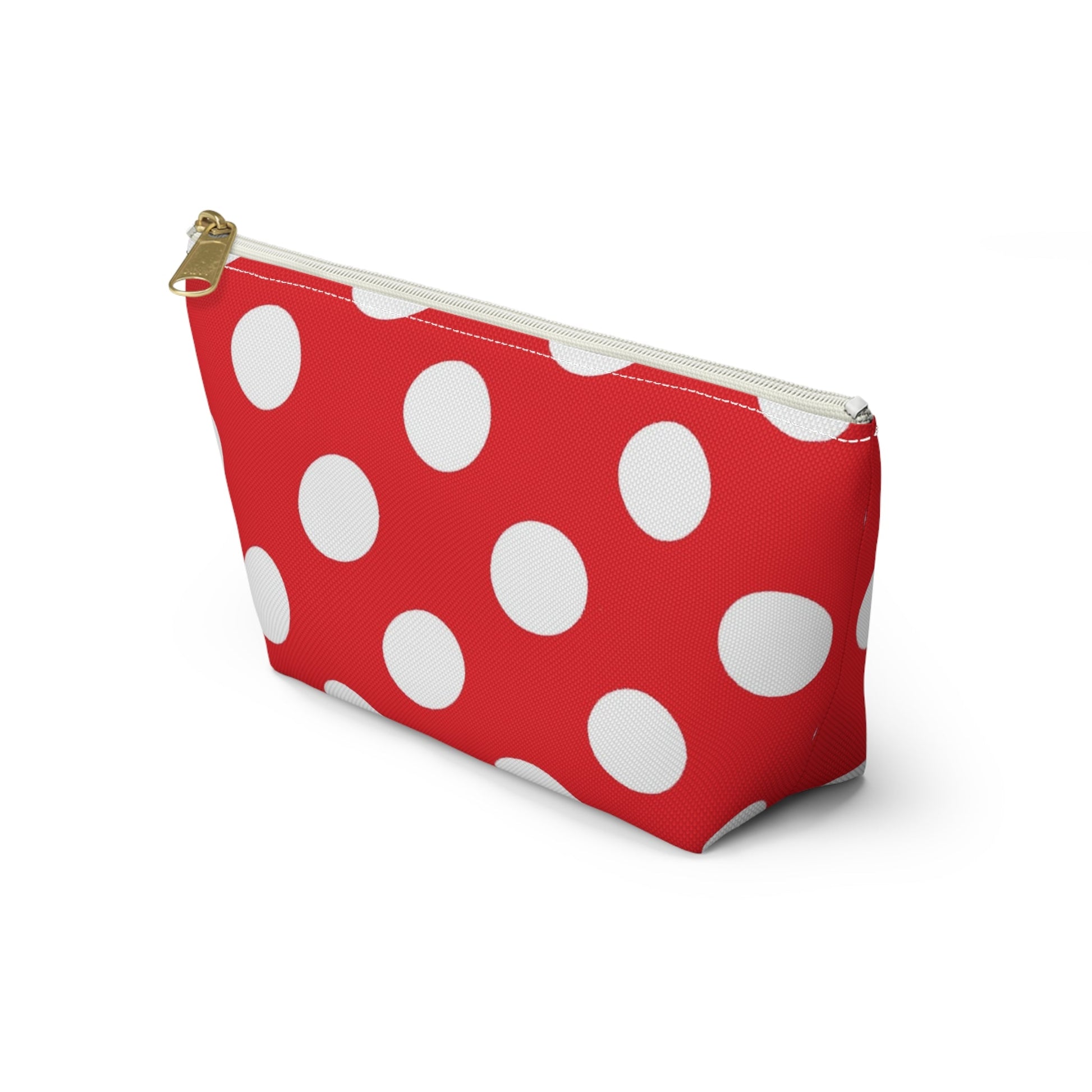 Red Polka Dot Accessory Pouch, Artsulli - Art is Long, Life is Short, Bags, , , , , , , 