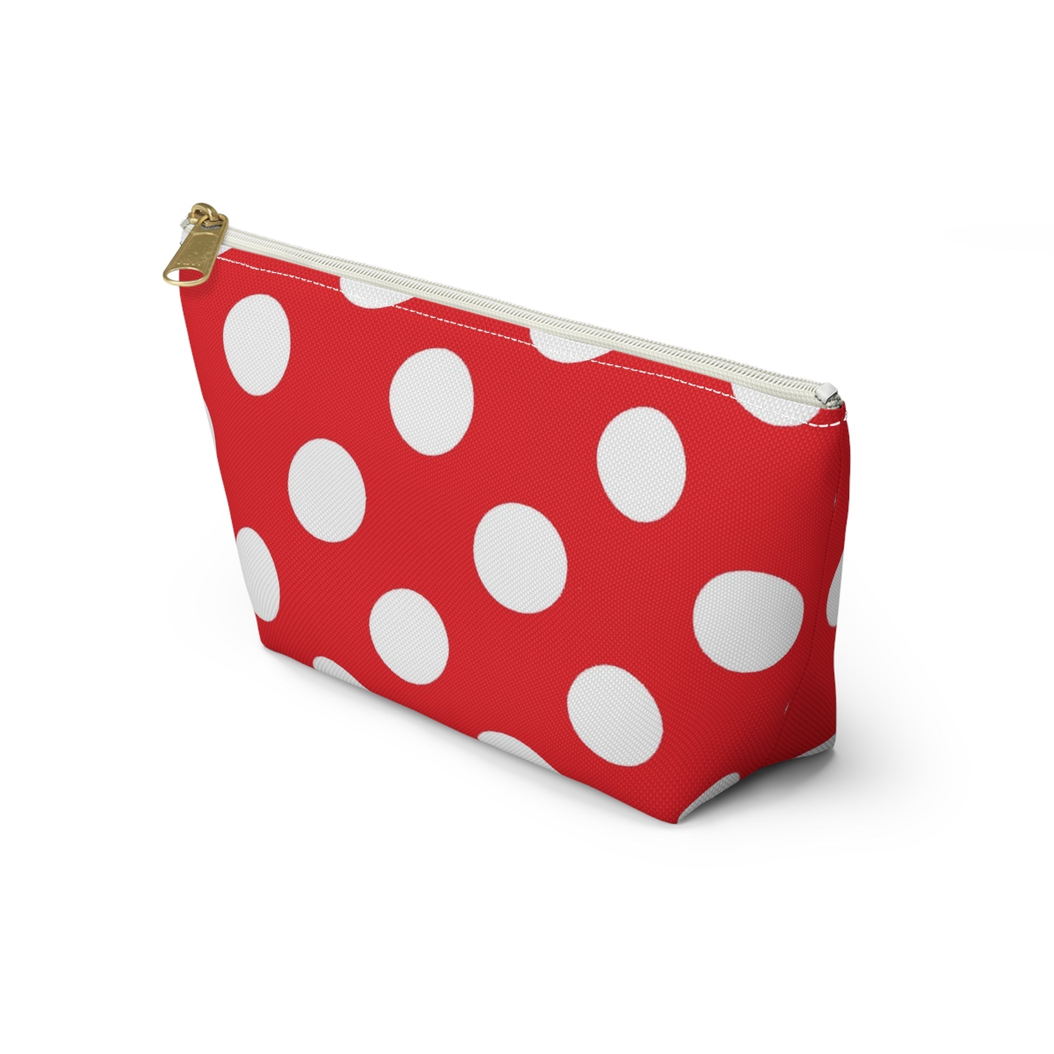 Red Polka Dot Accessory Pouch, Artsulli - Art is Long, Life is Short, Bags, , , , , , , 