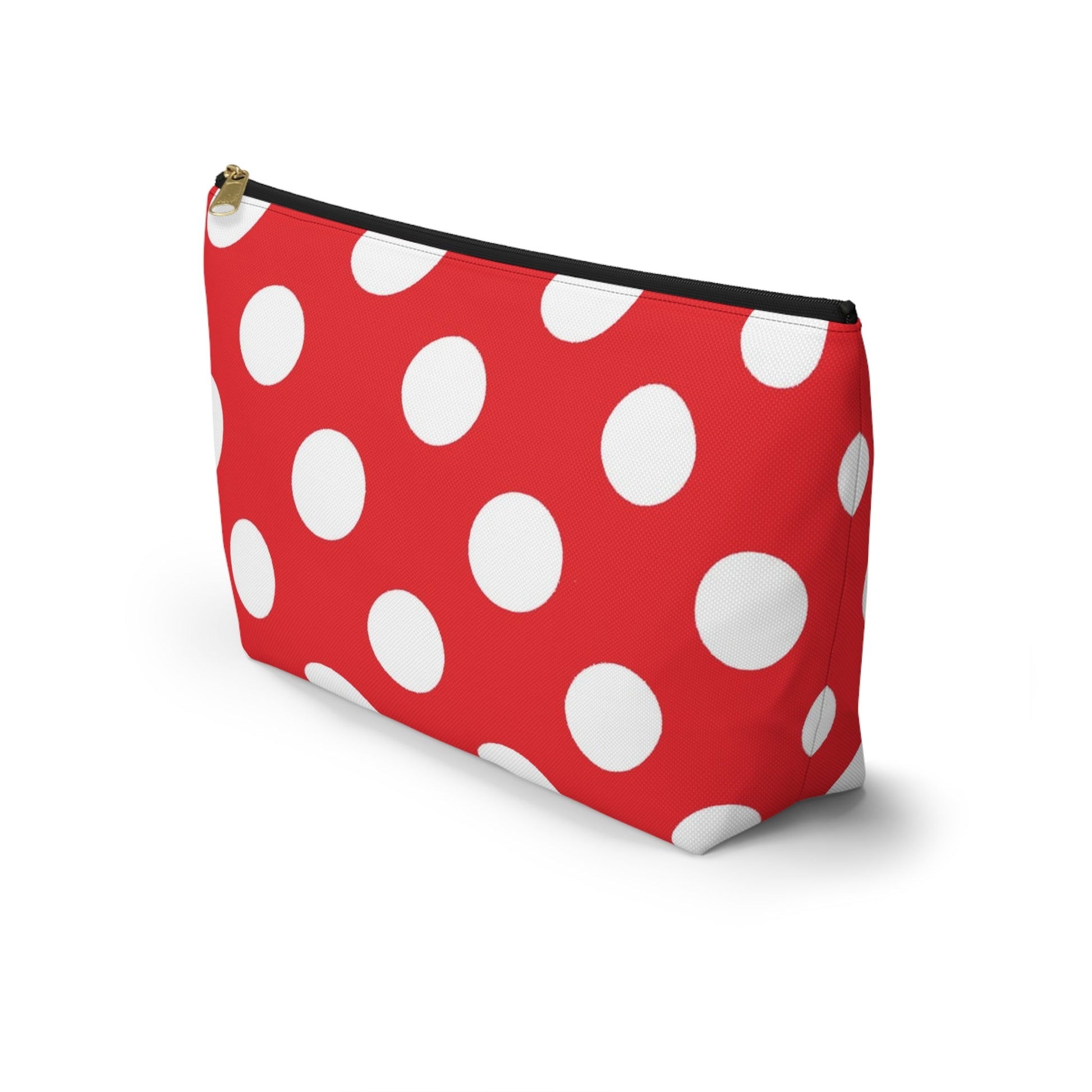 Red Polka Dot Accessory Pouch, Artsulli - Art is Long, Life is Short, Bags, , , , , , , 