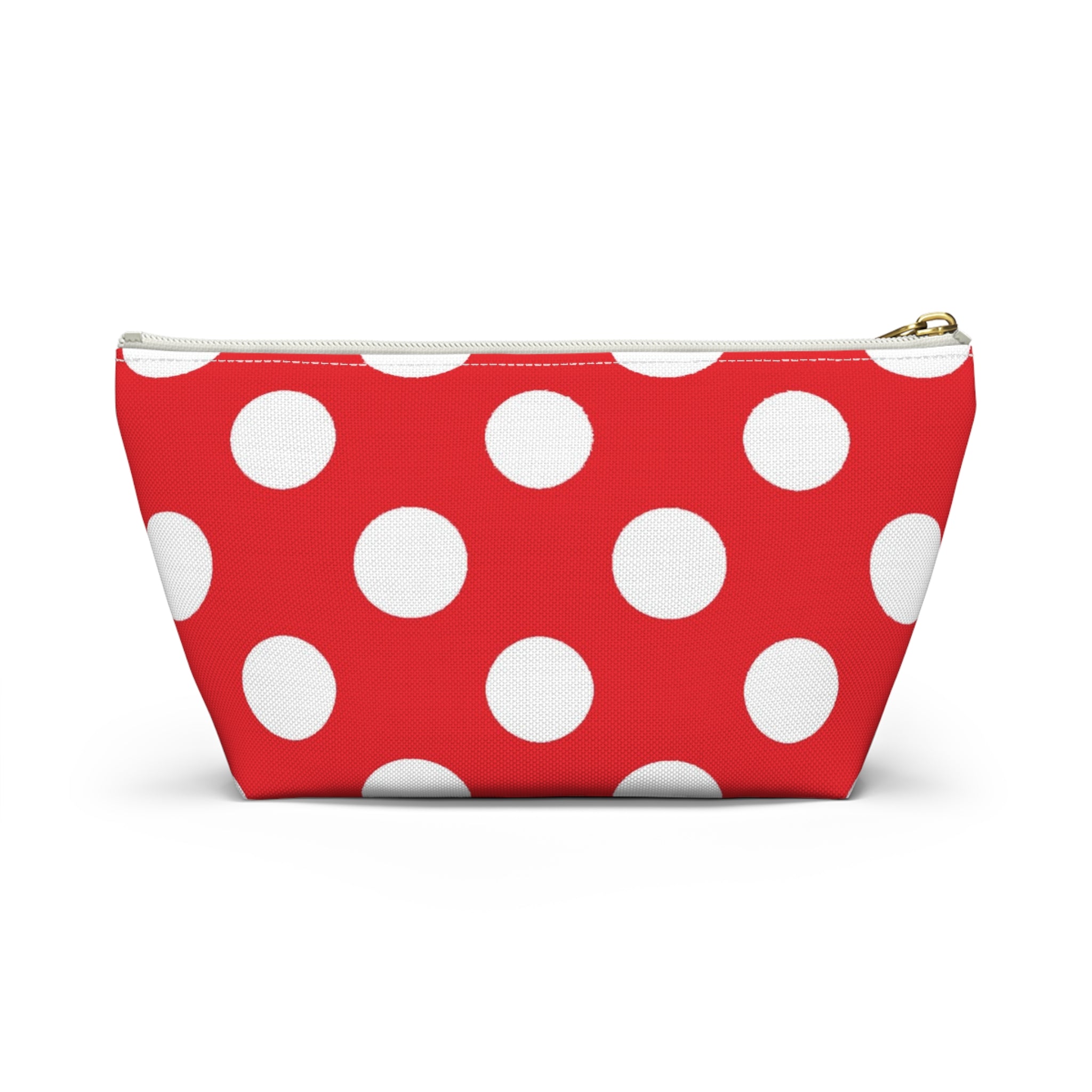 Red Polka Dot Accessory Pouch, Artsulli - Art is Long, Life is Short, Bags, , , , , , , 