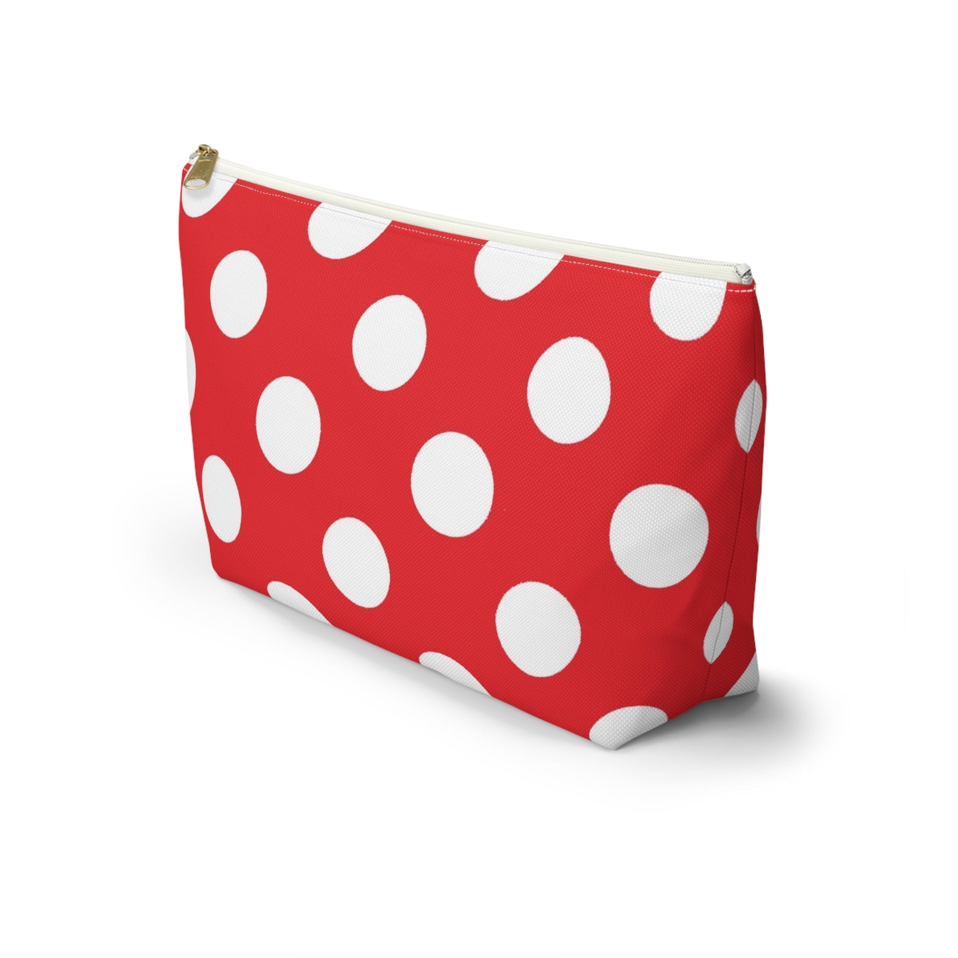 Red Polka Dot Accessory Pouch, Artsulli - Art is Long, Life is Short, Bags, , , , , , , 