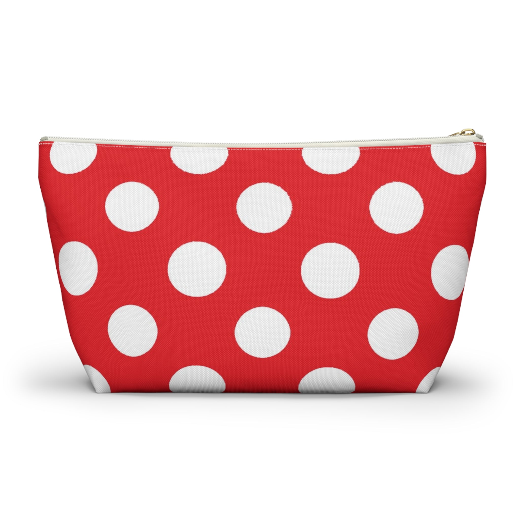 Red Polka Dot Accessory Pouch, Artsulli - Art is Long, Life is Short, Bags, , , , , , , 