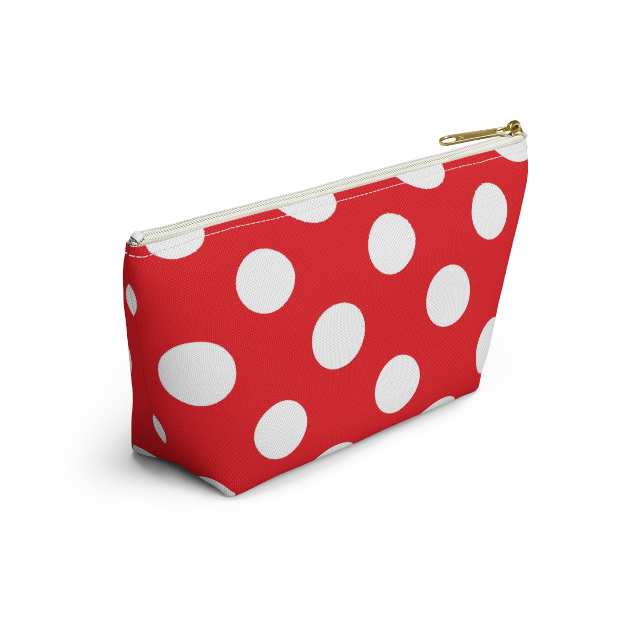 Red Polka Dot Accessory Pouch, Artsulli - Art is Long, Life is Short, Bags, , , , , , , 