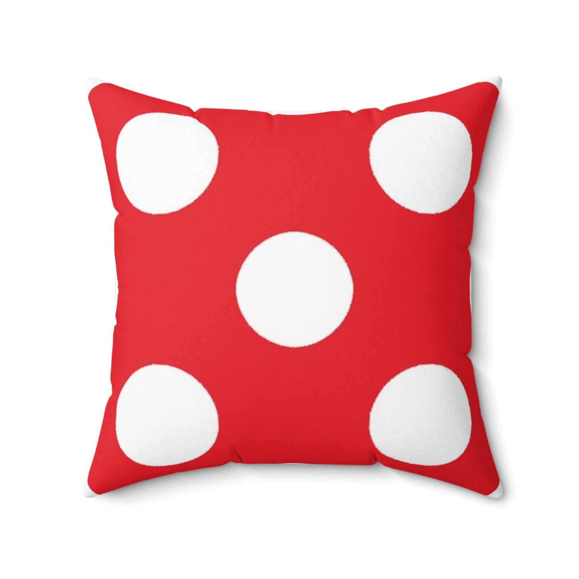 Red Polka Dot Throw Pillow, Artsulli - Art is Long, Life is Short, Home Decor, Size, 20" × 20", , , , , 43270038303217303238