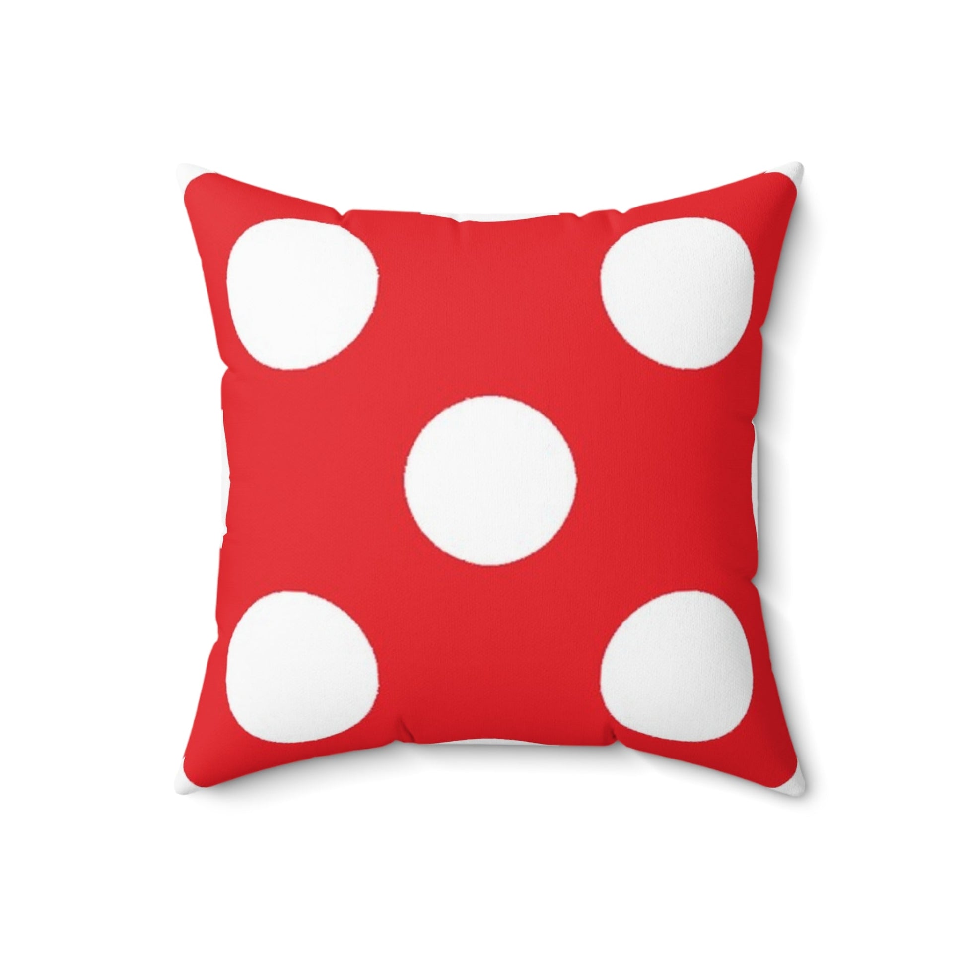 Red Polka Dot Throw Pillow, Artsulli - Art is Long, Life is Short, Home Decor, , , , , , , 