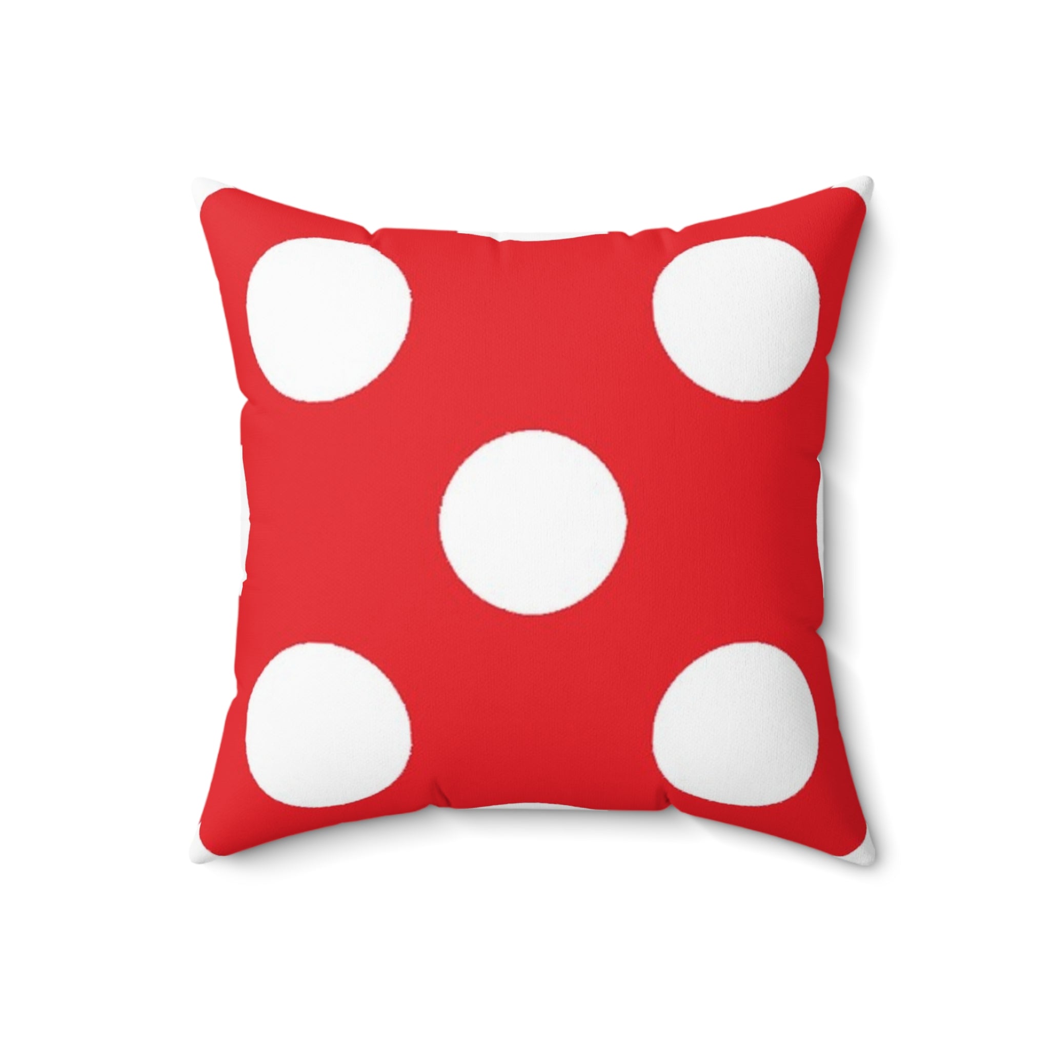 Red Polka Dot Throw Pillow, Artsulli - Art is Long, Life is Short, Home Decor, , , , , , , 