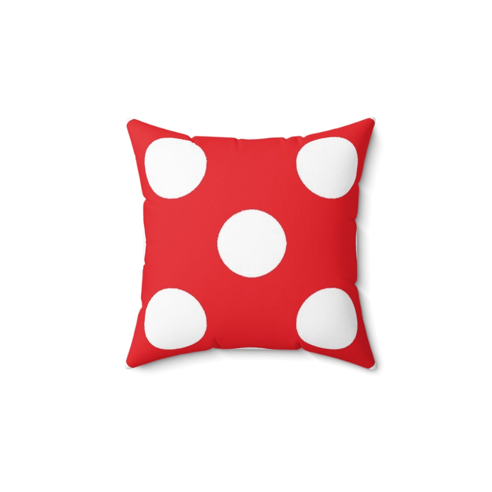 Red Polka Dot Throw Pillow, Artsulli - Art is Long, Life is Short, Home Decor, , , , , , , 