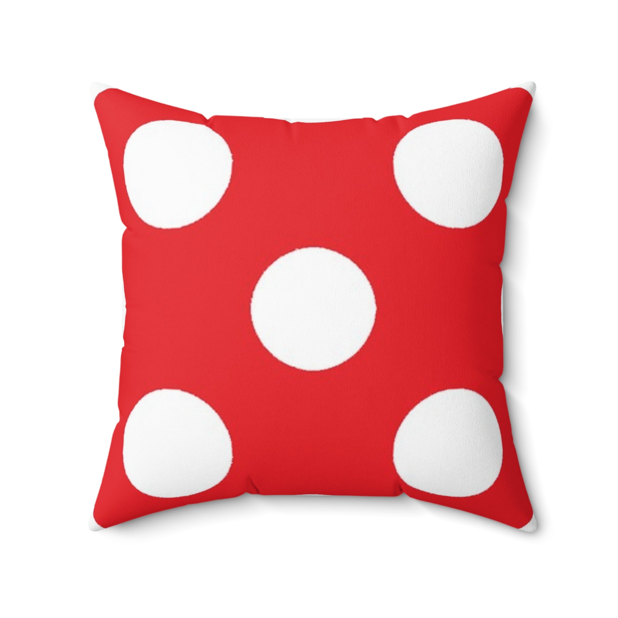 Red Polka Dot Throw Pillow, Artsulli - Art is Long, Life is Short, Home Decor, , , , , , , 