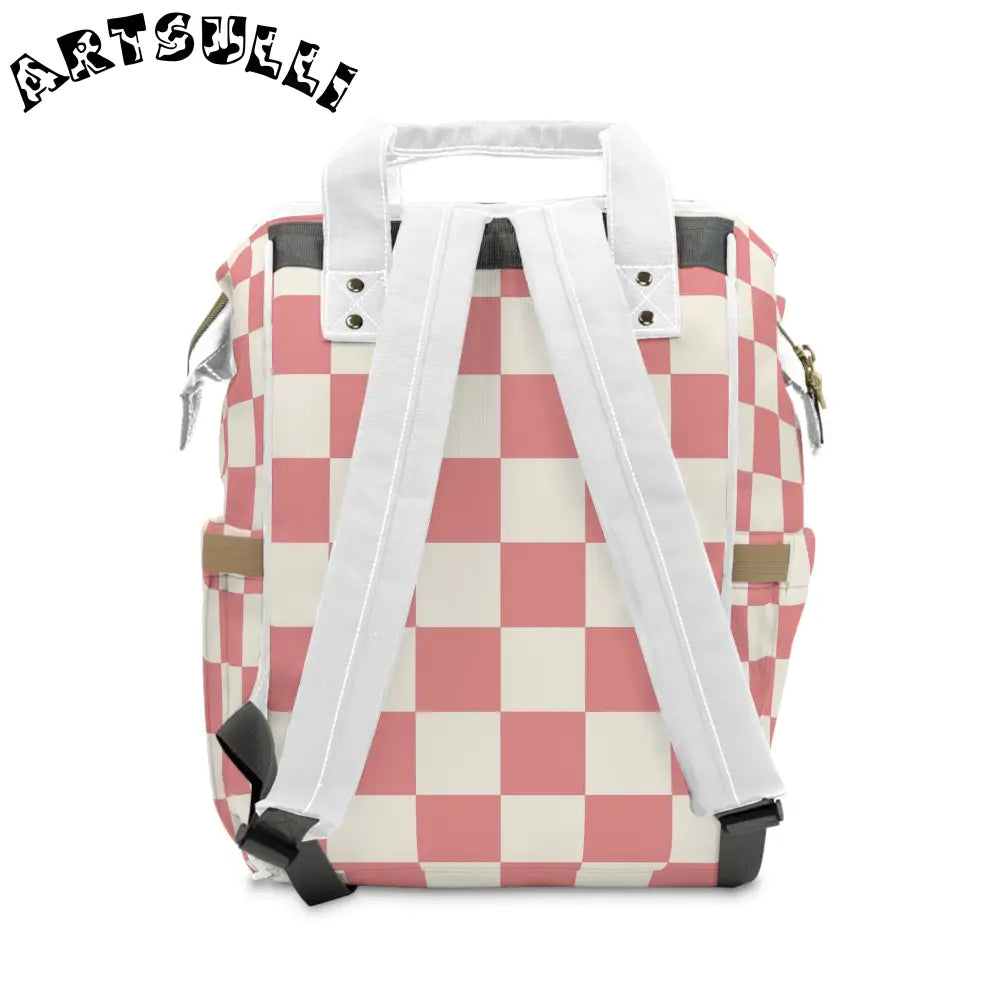 JAKKOUTTHEBXX Retro Checkered Grassland Diaper Backpack 2025