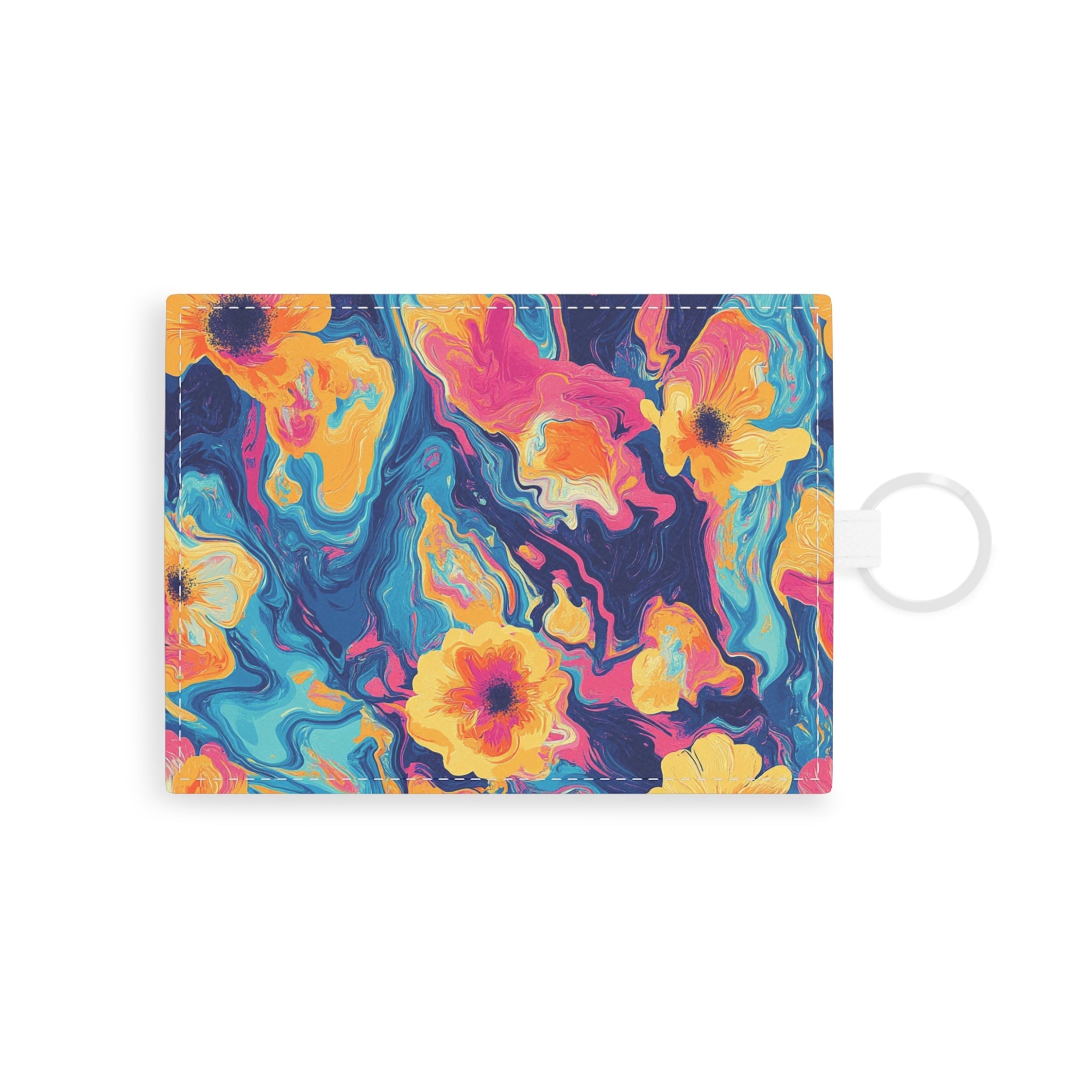 Saffiano Leather Card Holder, Artsulli - Art is Long, Life is Short, Accessories, Size, One size, Color, White, , , 33861648786540703126