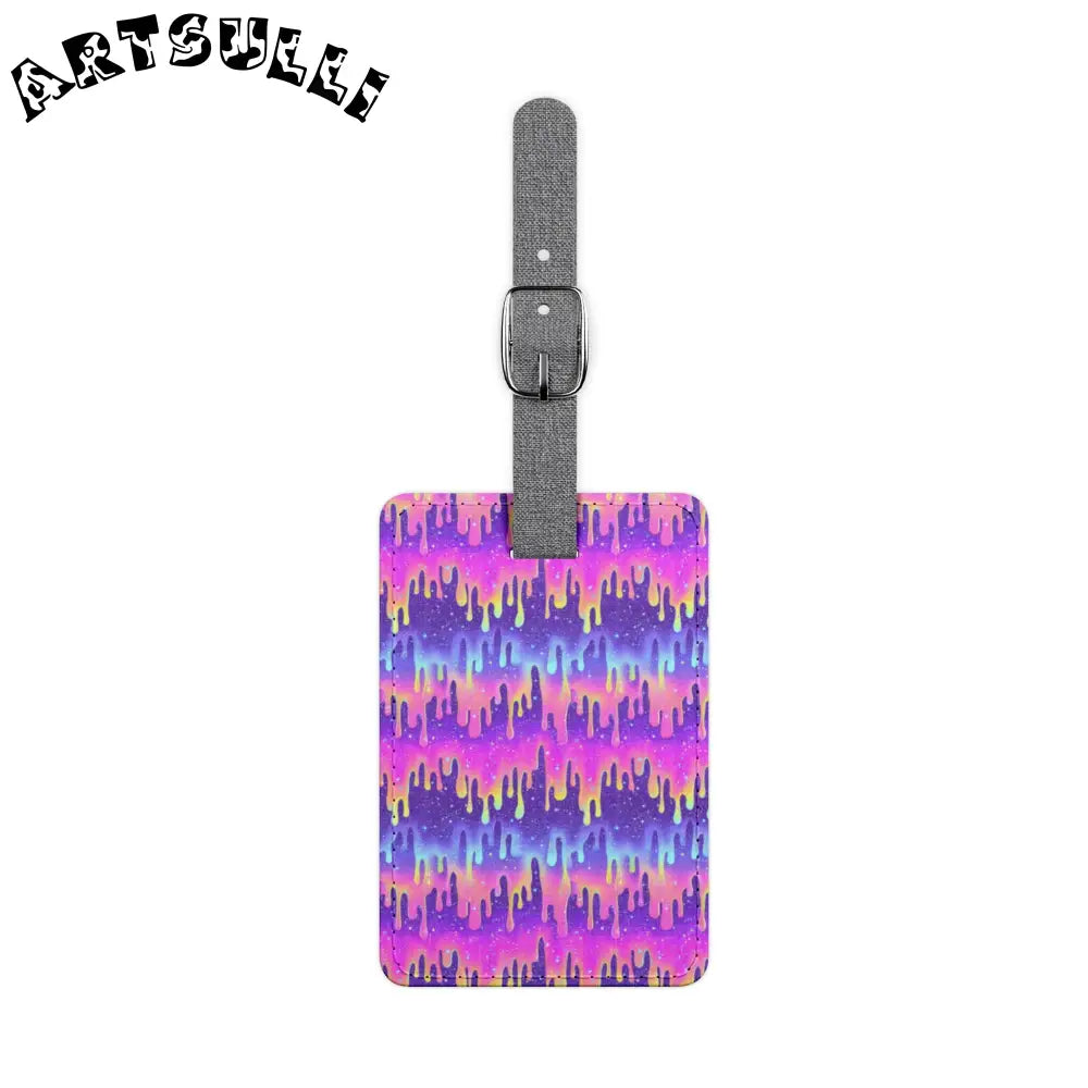 JAKKOUTTHEBXX Colorful Dripping Paint Luggage Tag 2025