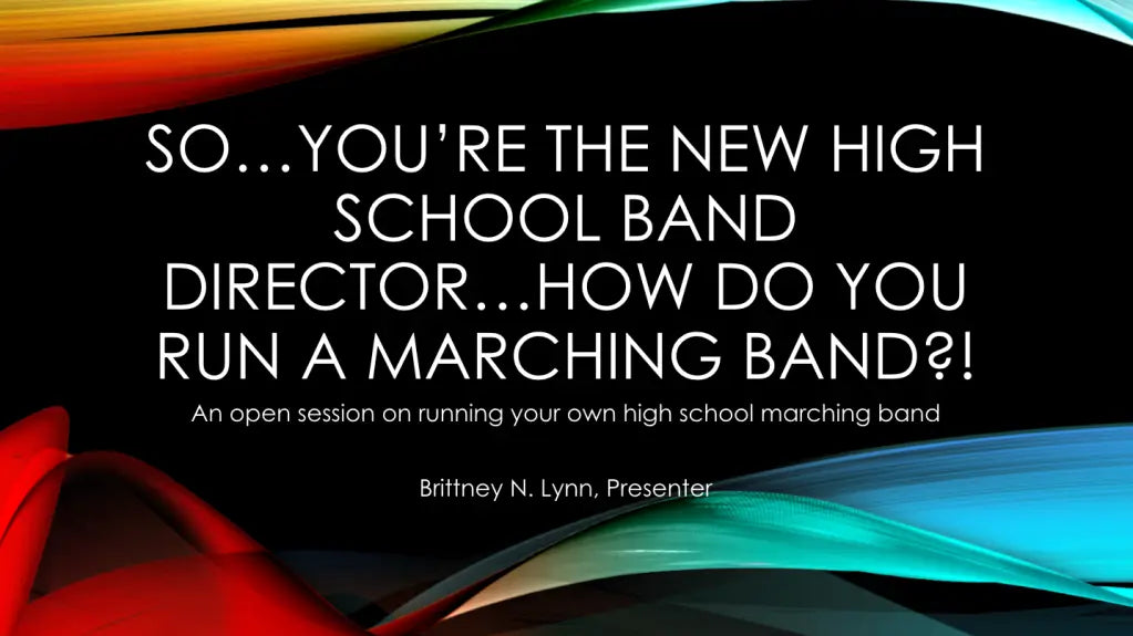 Collegiate Music Ed Students Who Want to Teach High School Band: Marching Band Edition