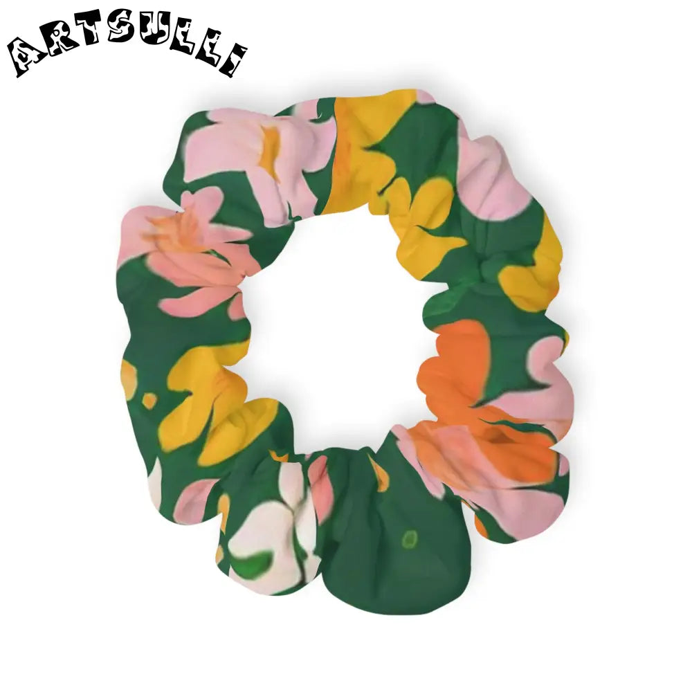 JAKKOUTTHEBXX Dark Green Floral Jersey Scrunchie 2025