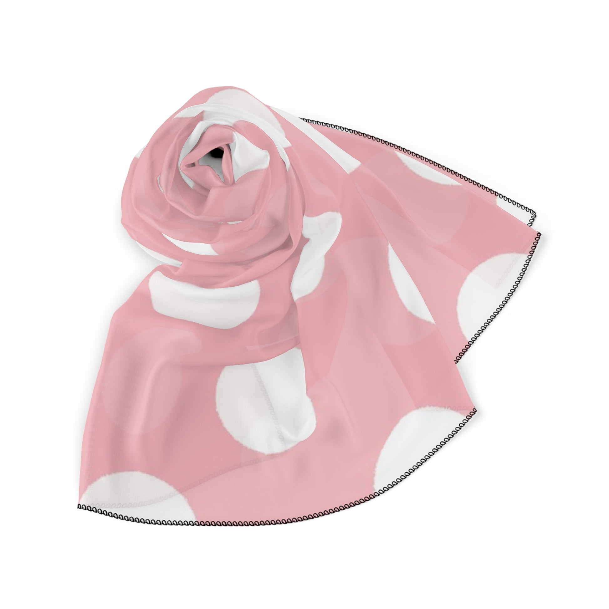 Sheer Pink Polka Dot Scarf, Artsulli - Art is Long, Life is Short, Accessories, , , , , , , 