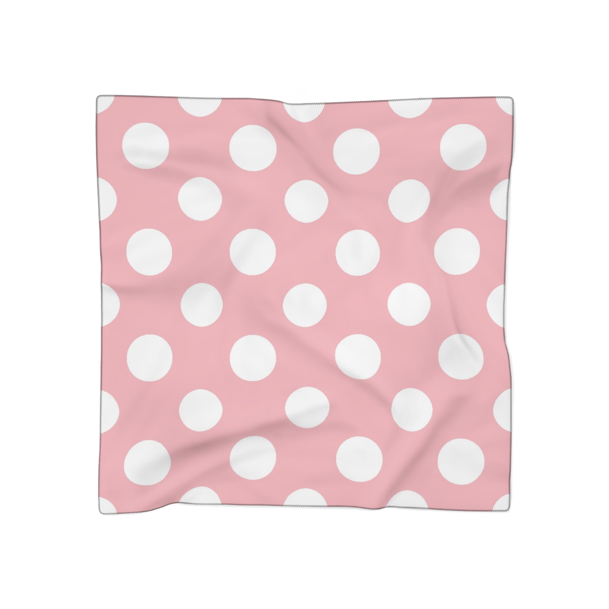 Sheer Pink Polka Dot Scarf, Artsulli - Art is Long, Life is Short, Accessories, Color, Poly voile, Size, 50" × 50", , , 26506293163263256535