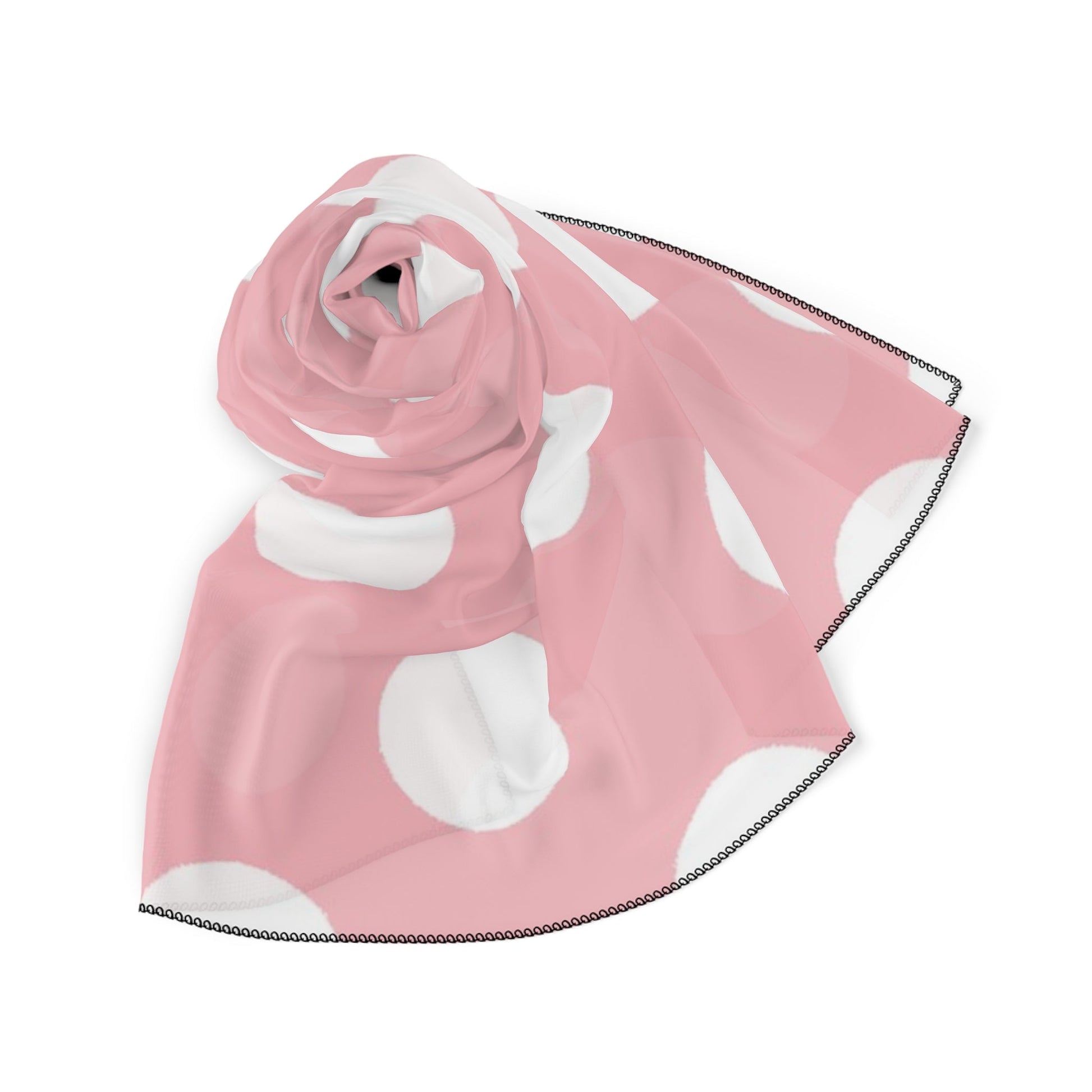 Sheer Pink Polka Dot Scarf, Artsulli - Art is Long, Life is Short, Accessories, , , , , , , 