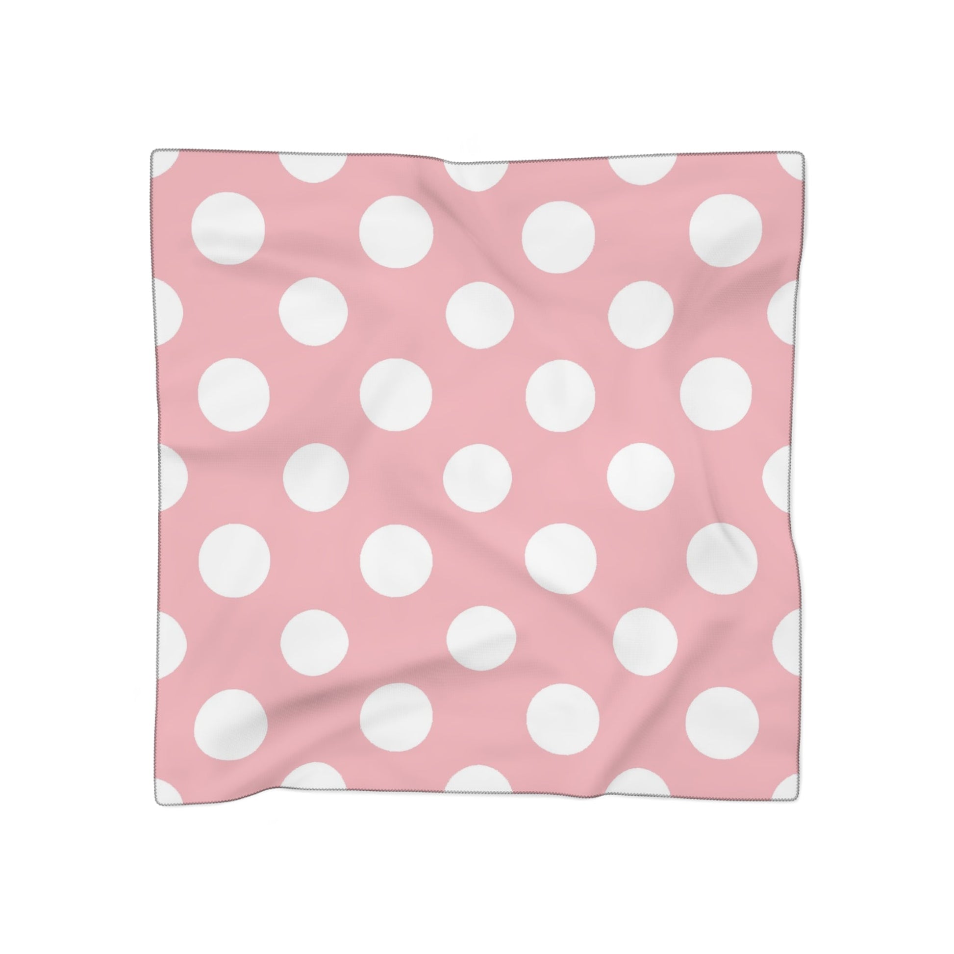 Sheer Pink Polka Dot Scarf, Artsulli - Art is Long, Life is Short, Accessories, Color, Poly chiffon, Size, 50" × 50", , , 22834781580010558584