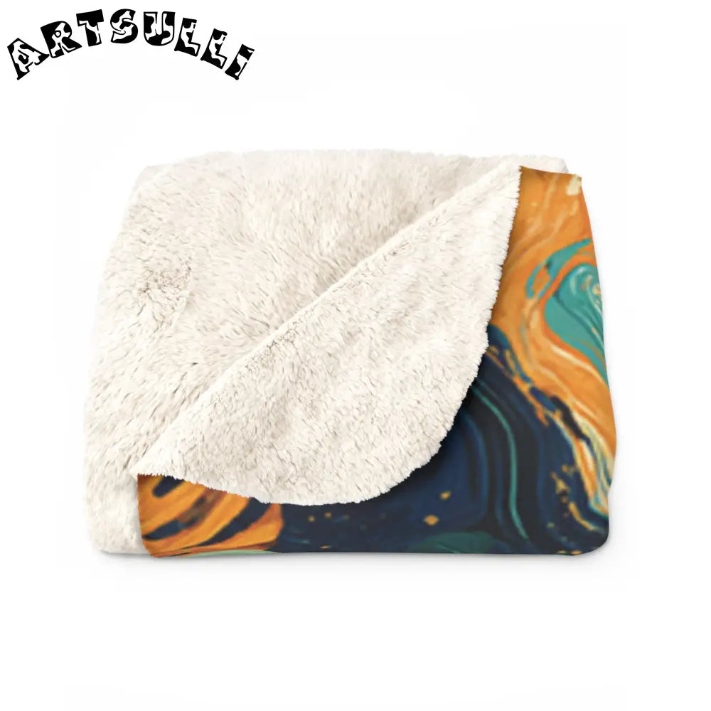 JAKKOUTTHEBXX Dark Tropical Leaf Sherpa Fleece Blanket 2025