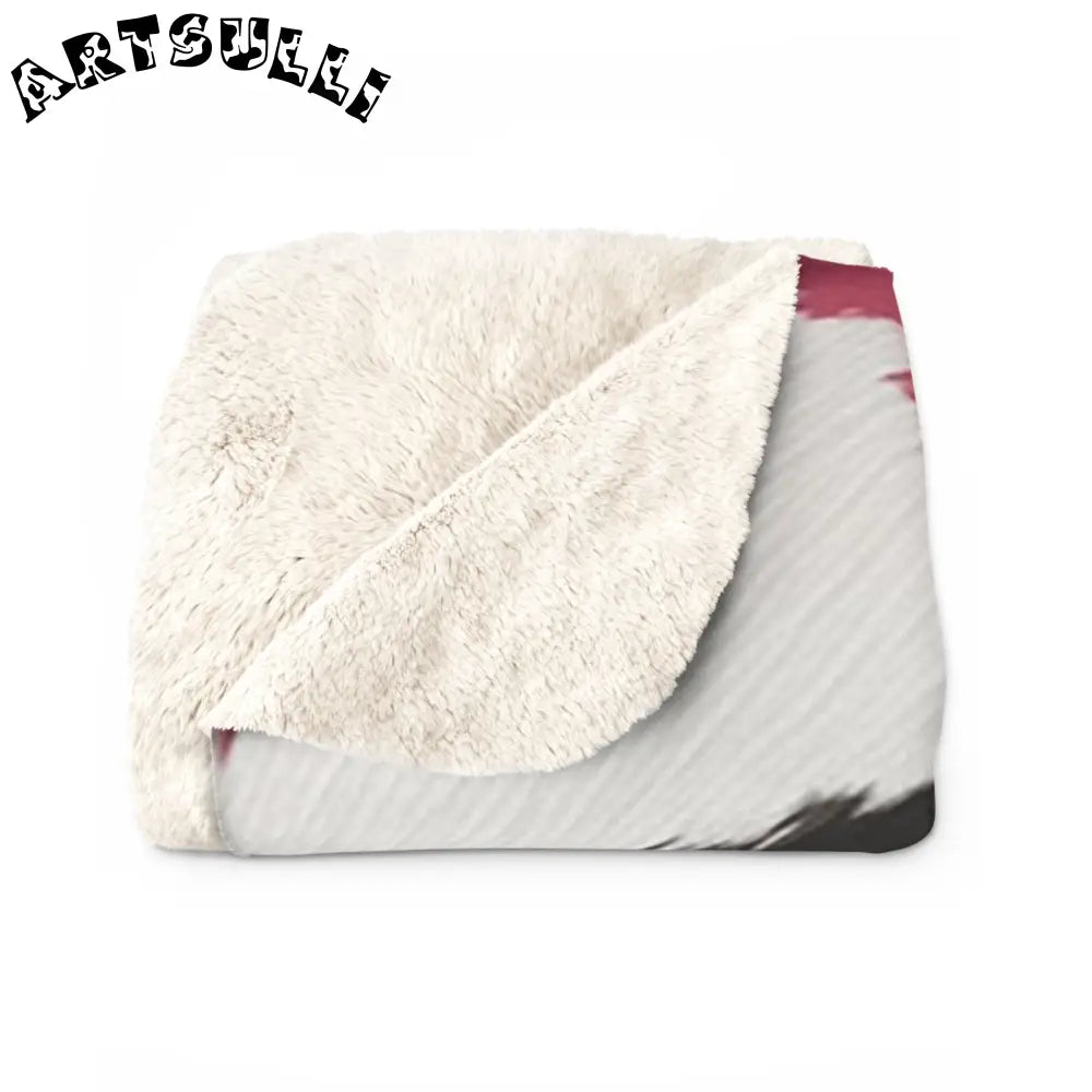 JAKKOUTTHEBXX Pink Cow Print Sherpa Fleece Blanket 2025