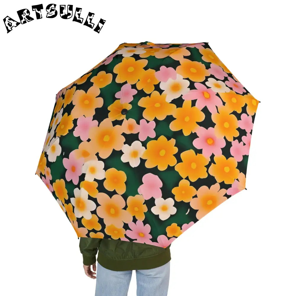 JAKKOUTTHEBXX Dark Green Floral Blossom Umbrella 2025