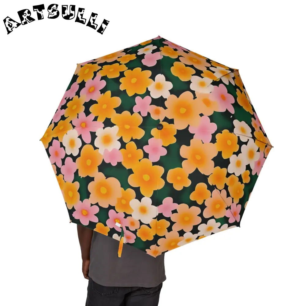 JAKKOUTTHEBXX Dark Green Floral Blossom Umbrella 2025