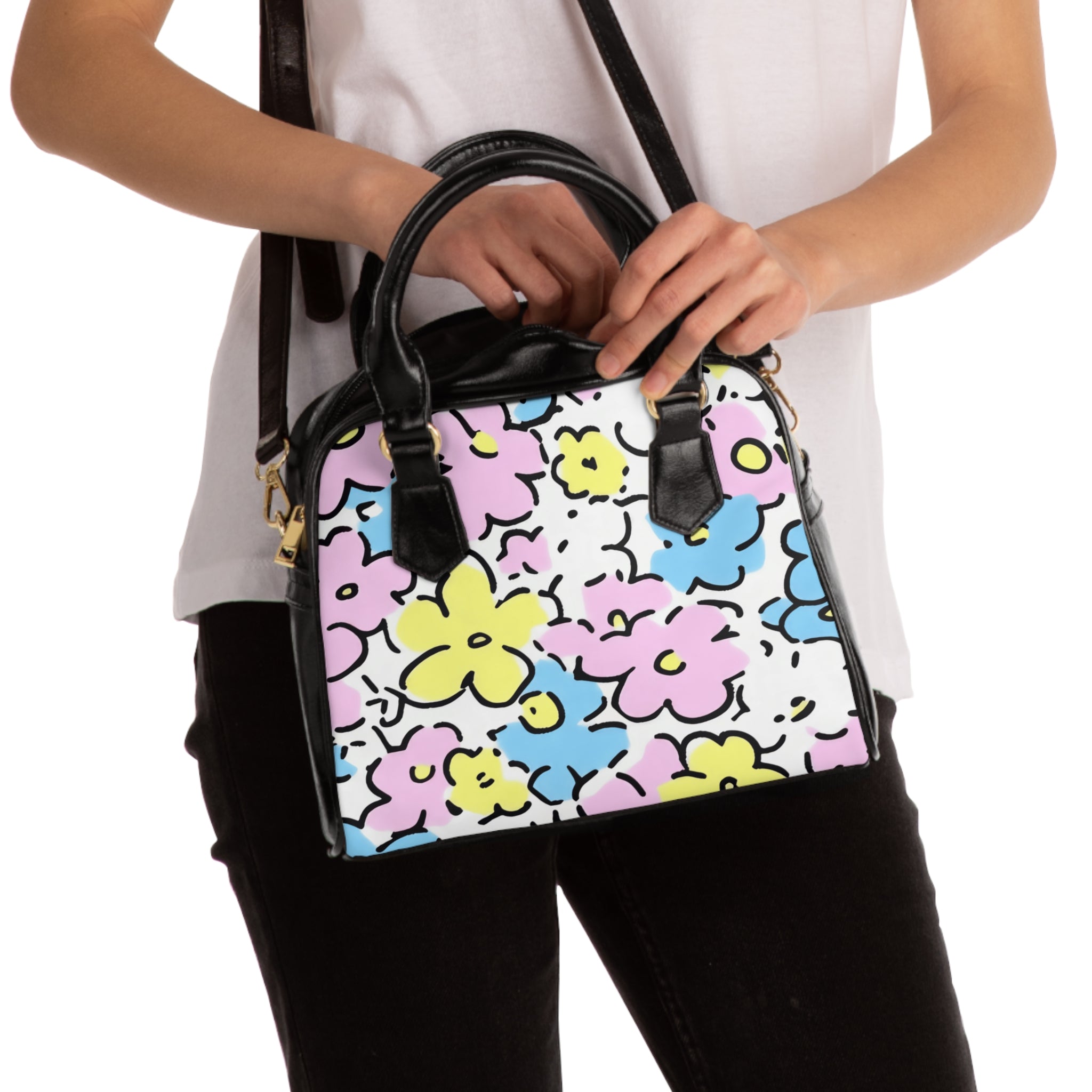 Shoulder Handbag, Artsulli - Art is Long, Life is Short, Bags, , , , , , , 