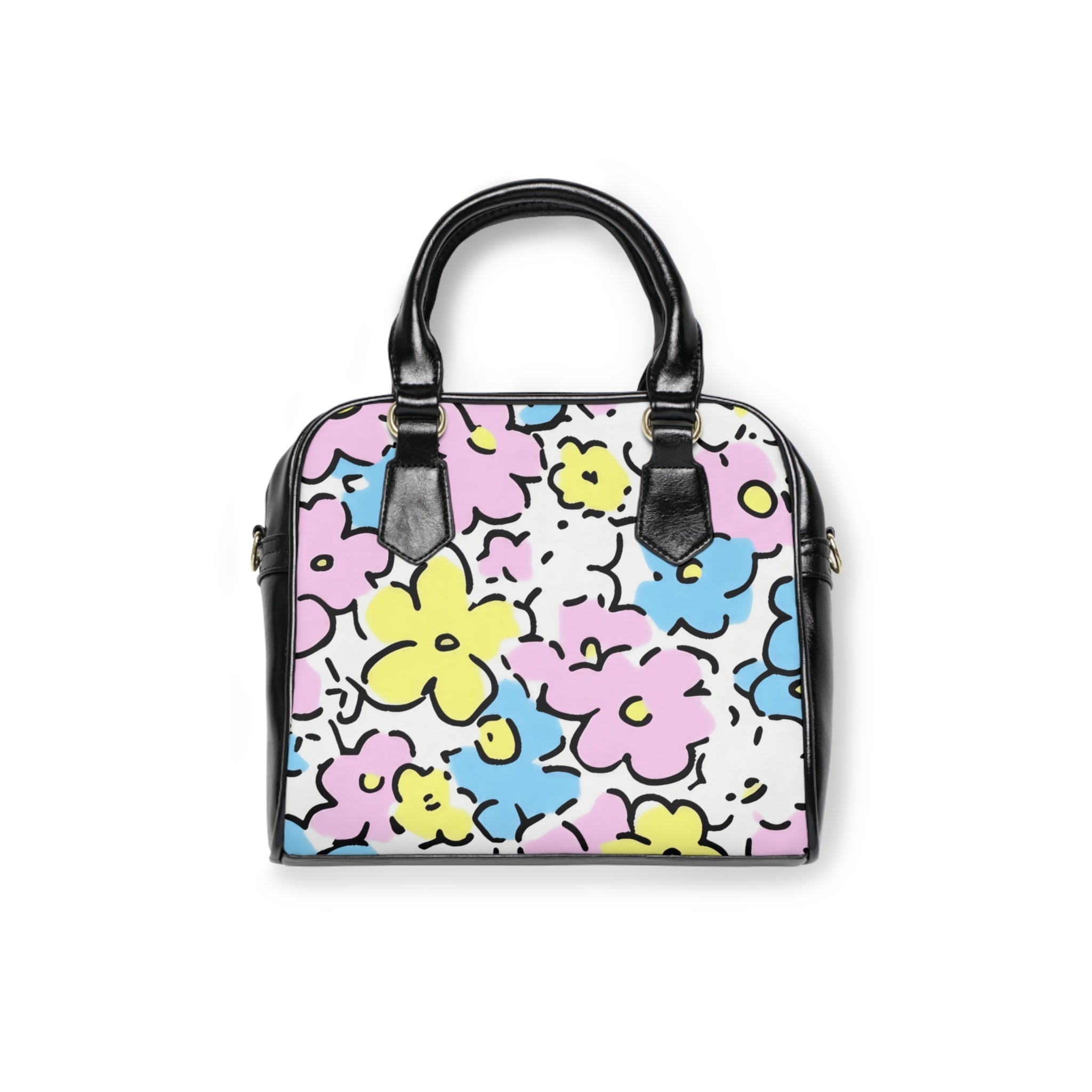 Shoulder Handbag, Artsulli - Art is Long, Life is Short, Bags, Size, 9.45" x 8.27", Color, Black, , , 17923196394724012327