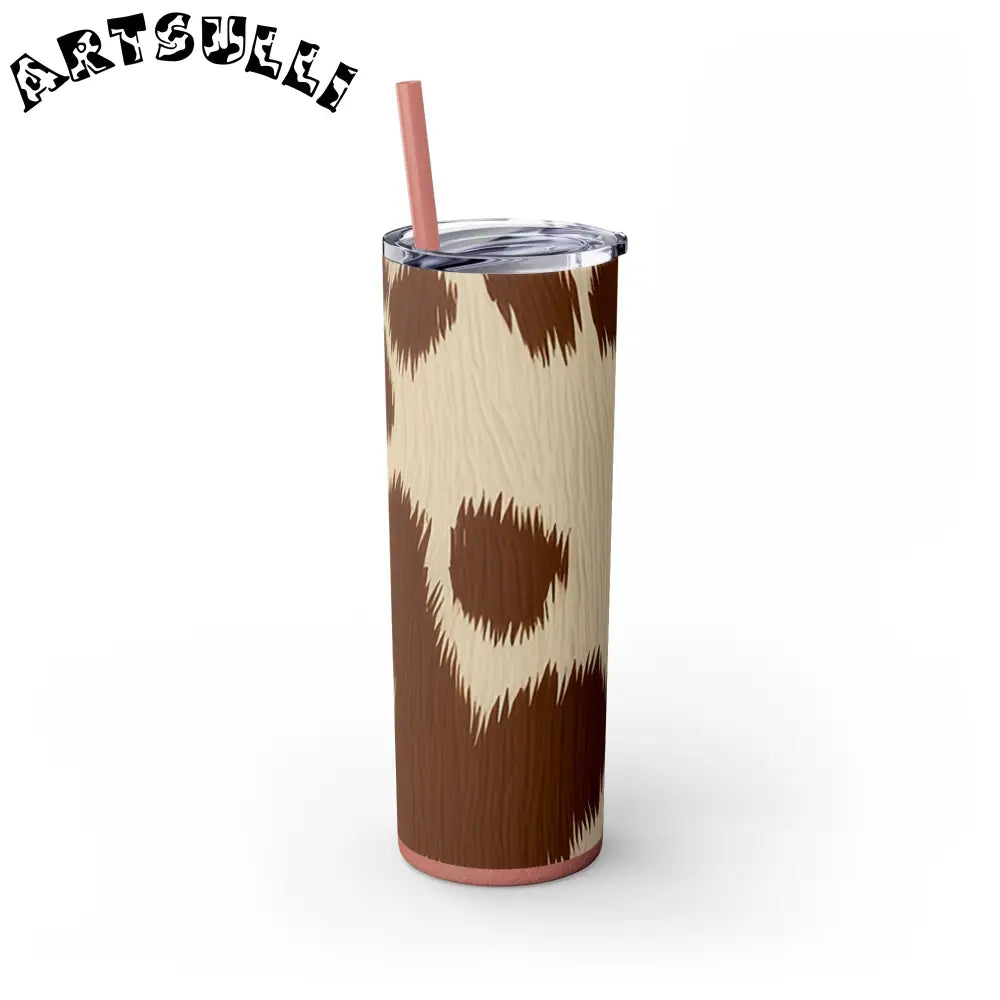 JAKKOUTTHEBXX Cowhide Print Insulated Skinny Tumbler 2025